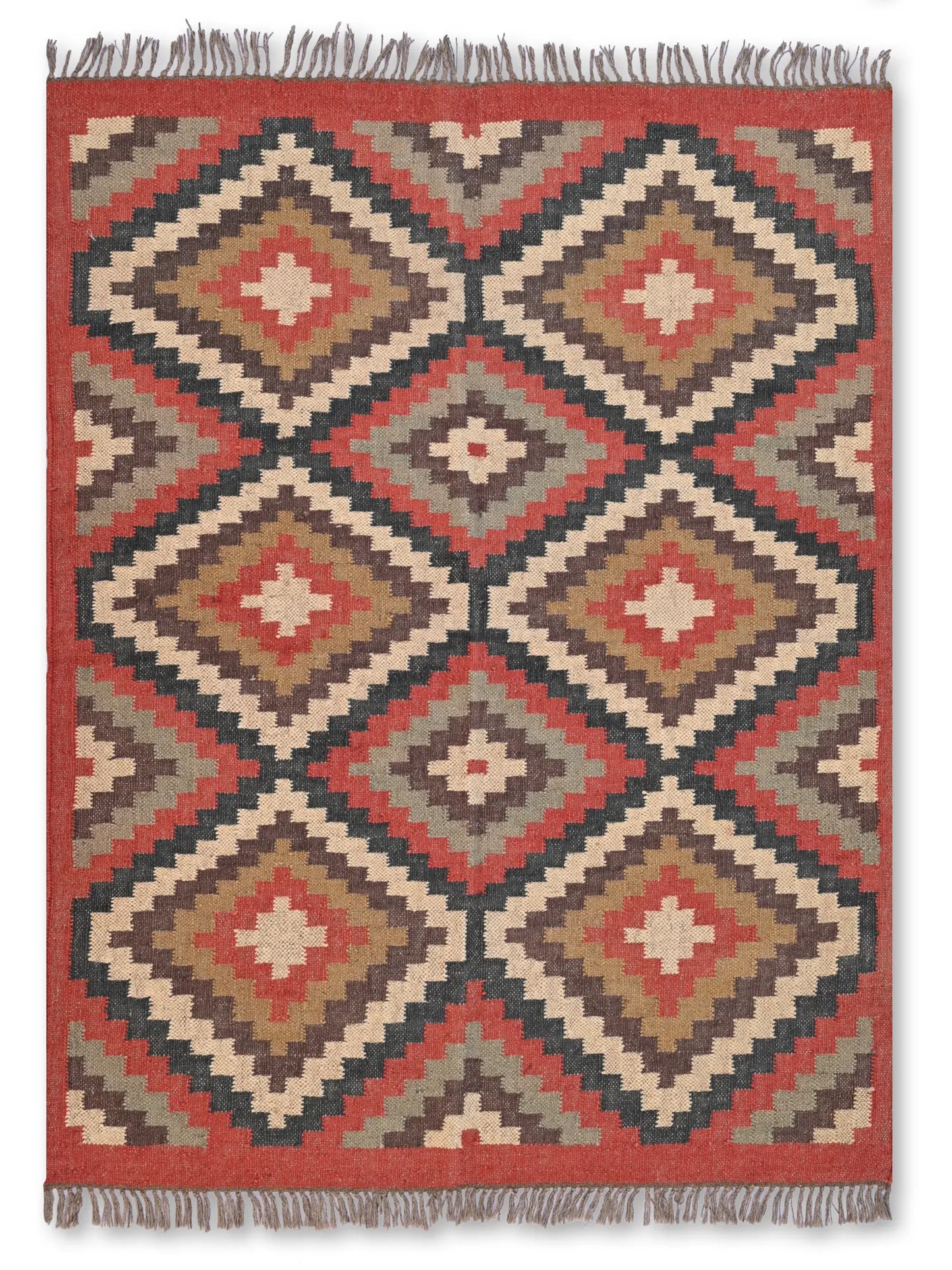 alfombras kililm pasillo 120x150 multicolor necha a mano en fibras naturales
