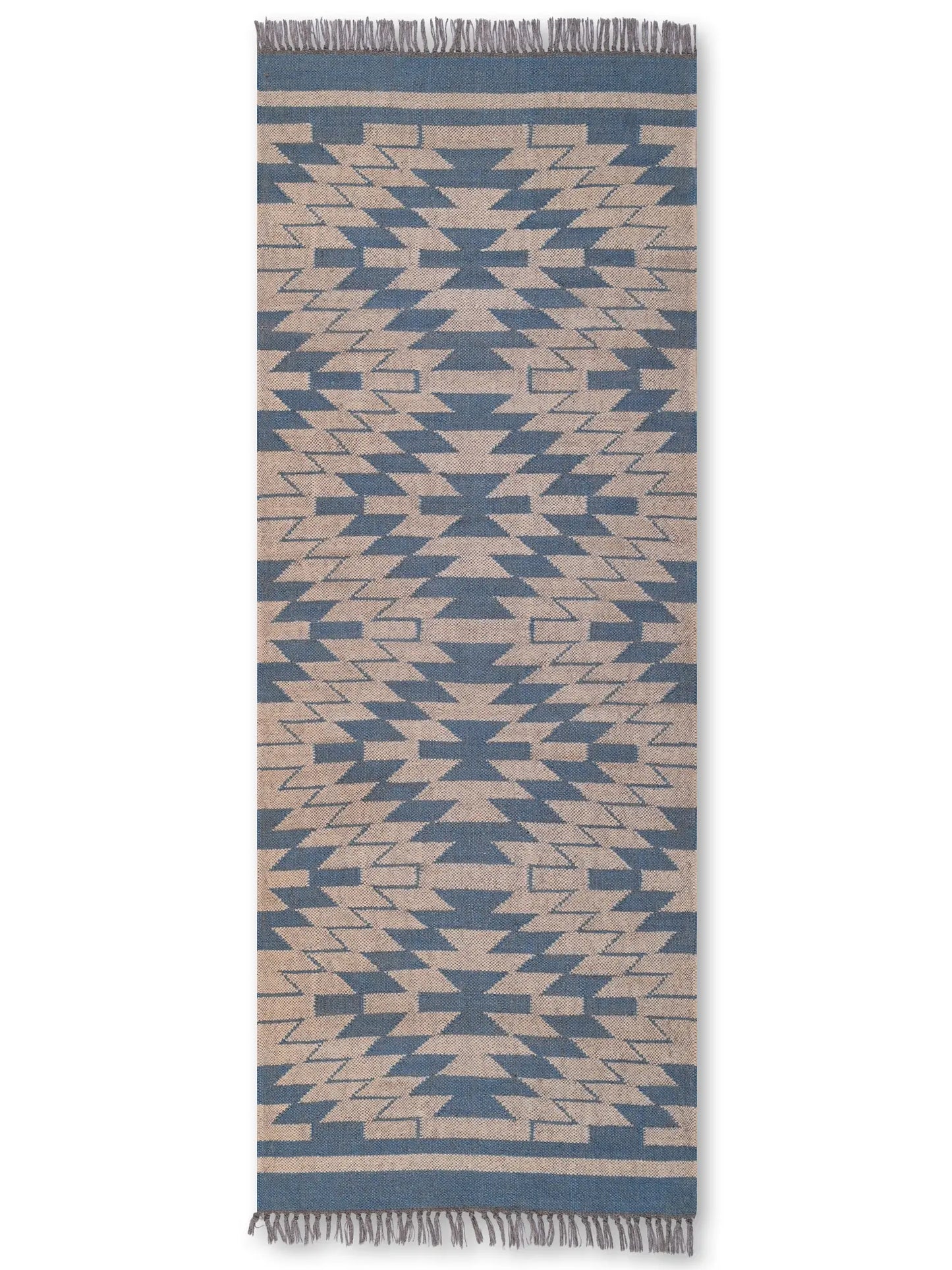 alfombras kilim pasillo 75x180 beige hecha a mano en fibras naturales