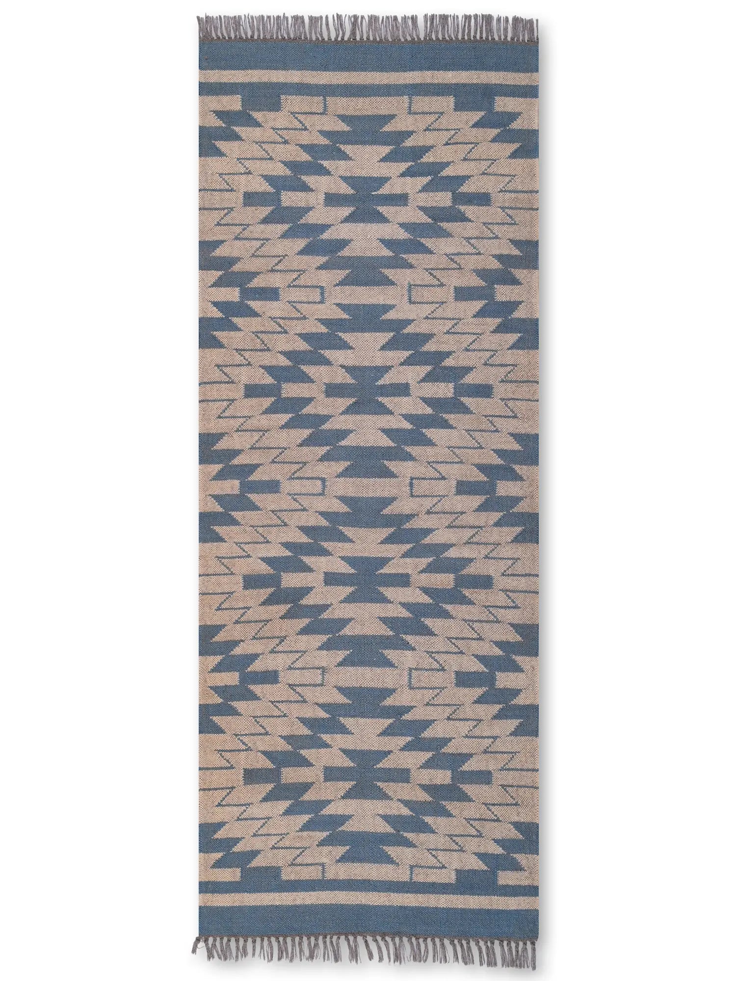 alfombras kilim pasillo 75x180 beige hecha a mano en fibras naturales