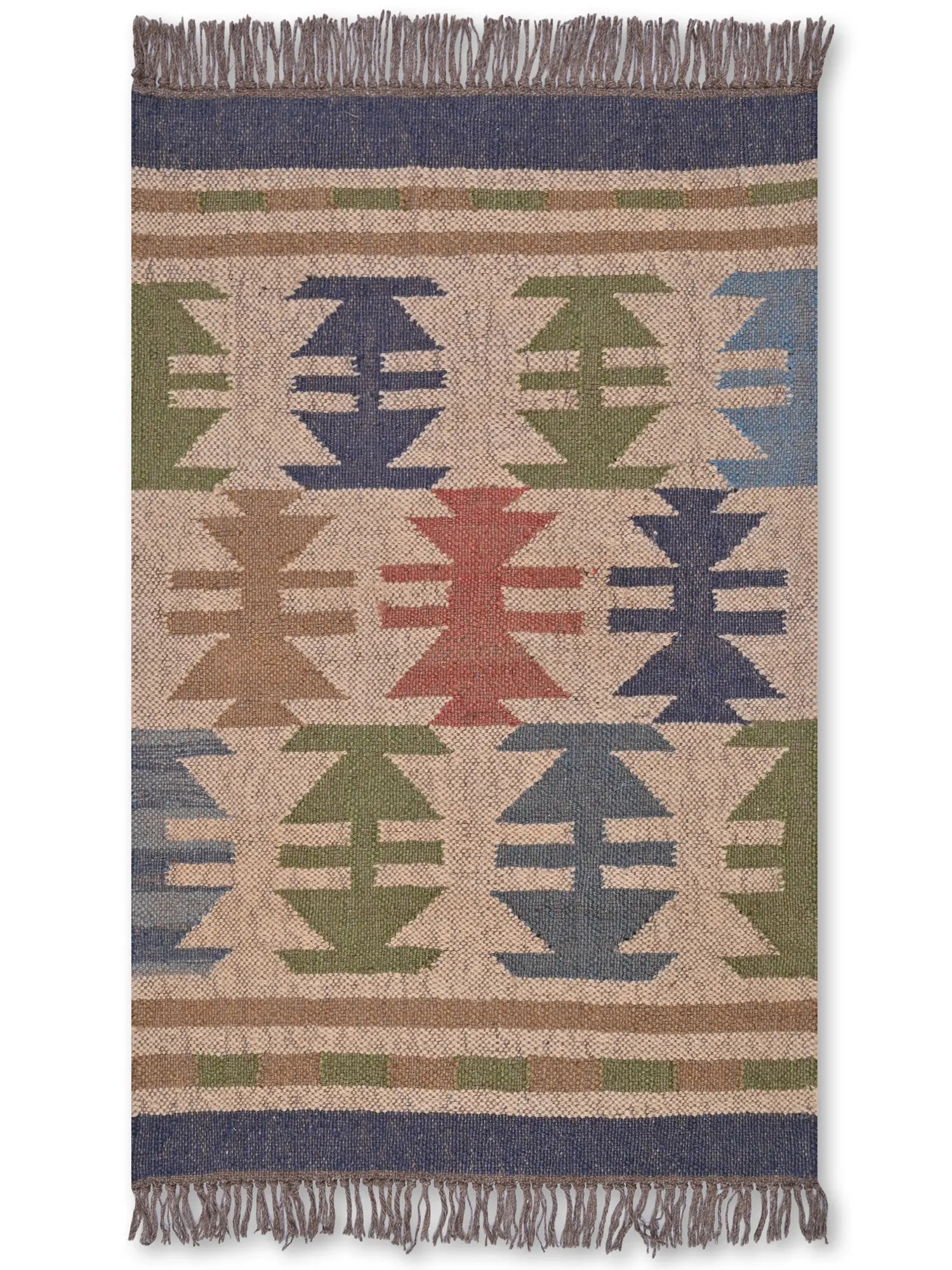 alfombras kilim pasillo 60x90 multicolor hecha a mano en fibras naturales