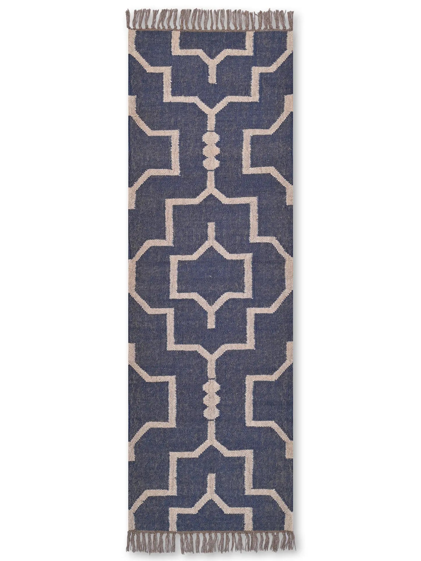 alfombras kilim pasillo 60x180 negro hecha a mano en fibras naturales