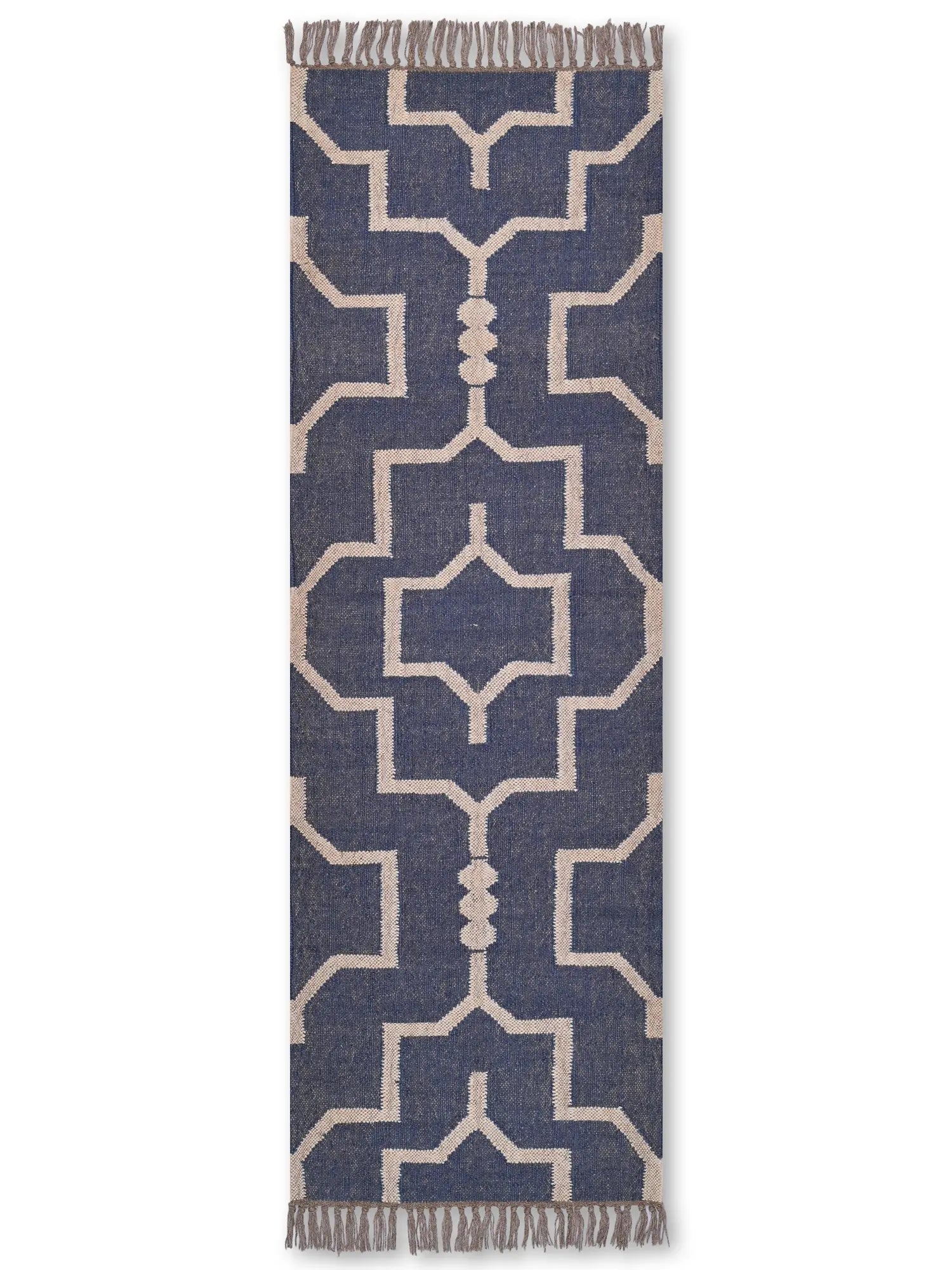 alfombras kilim pasillo 60x180 negro hecha a mano en fibras naturales