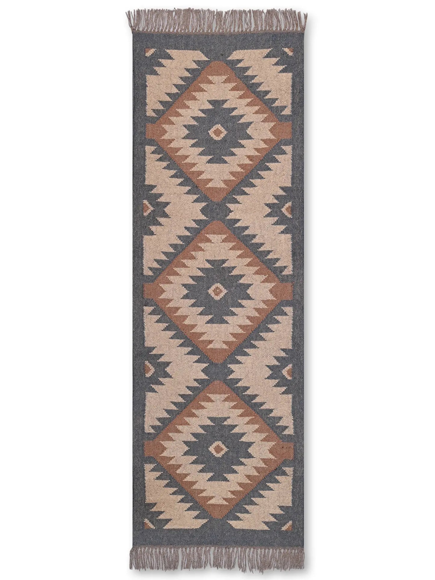 alfombras kilim pasillo 60x180 multicolor hecha a mano en fibras naturales