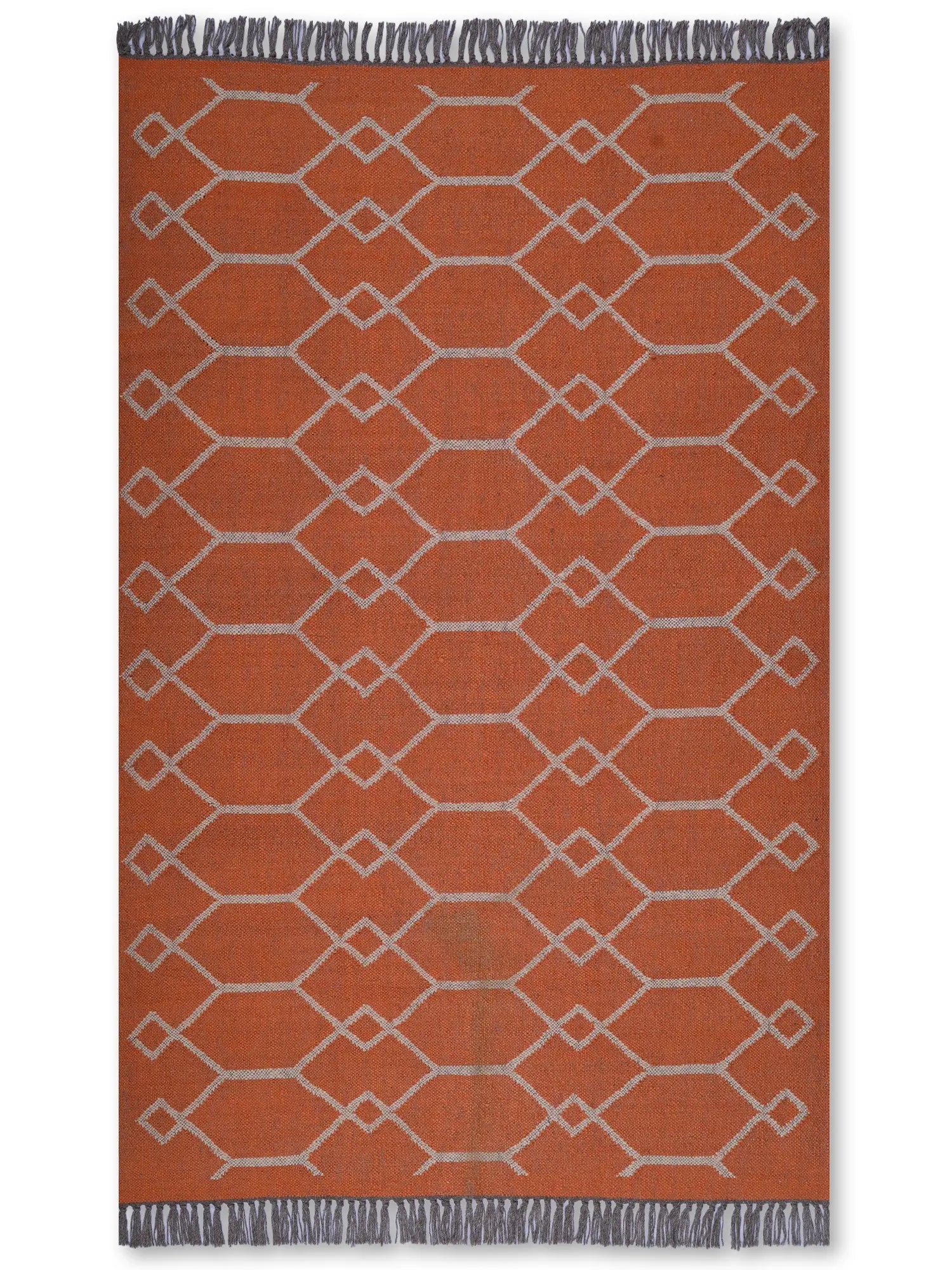 alfombras kilim pasillo 120x80 rojo hecha a mano en fibras naturales