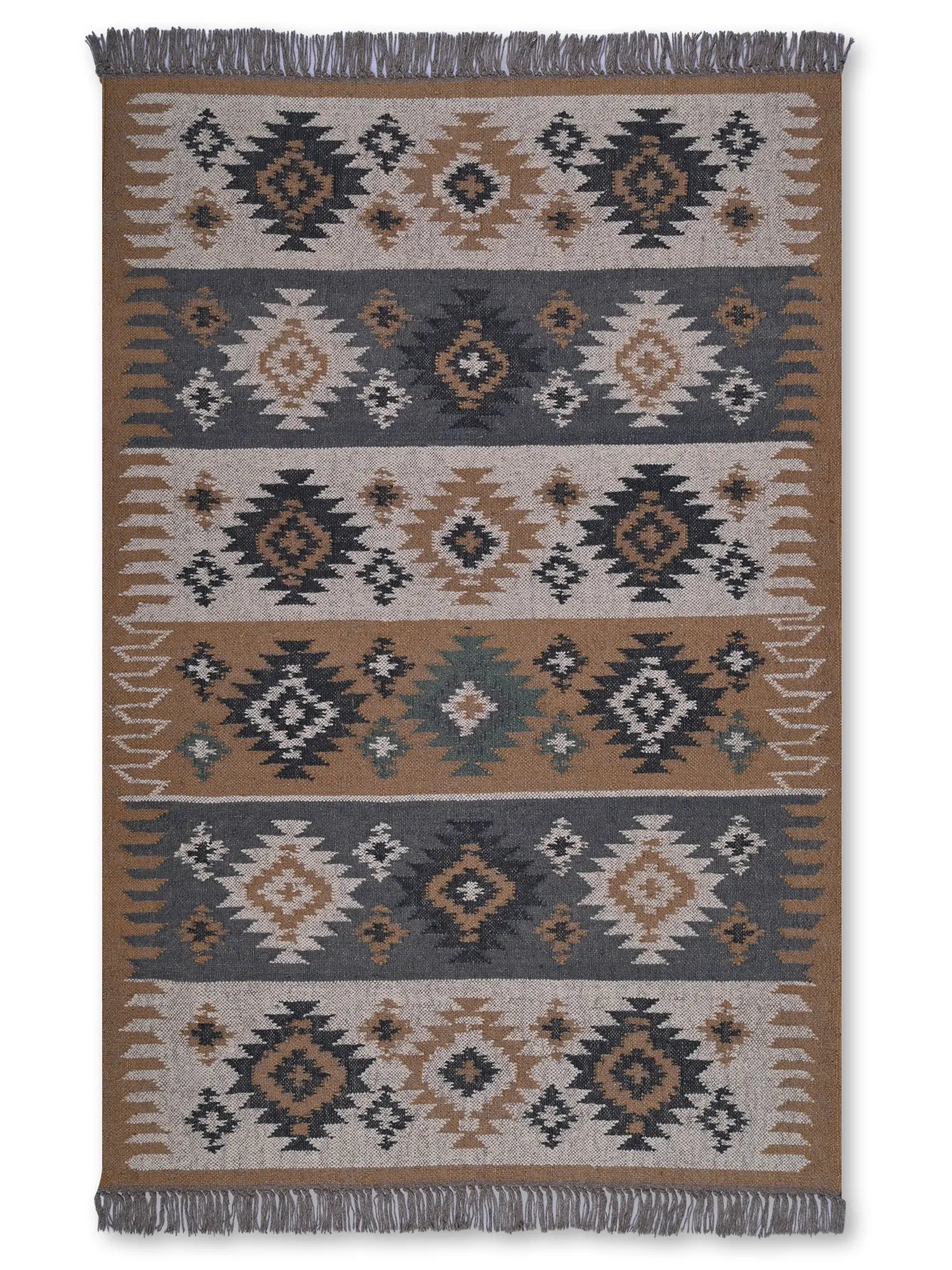 alfombras kilim pasillo 120x80 multicolor hecha a mano en fibras naturales