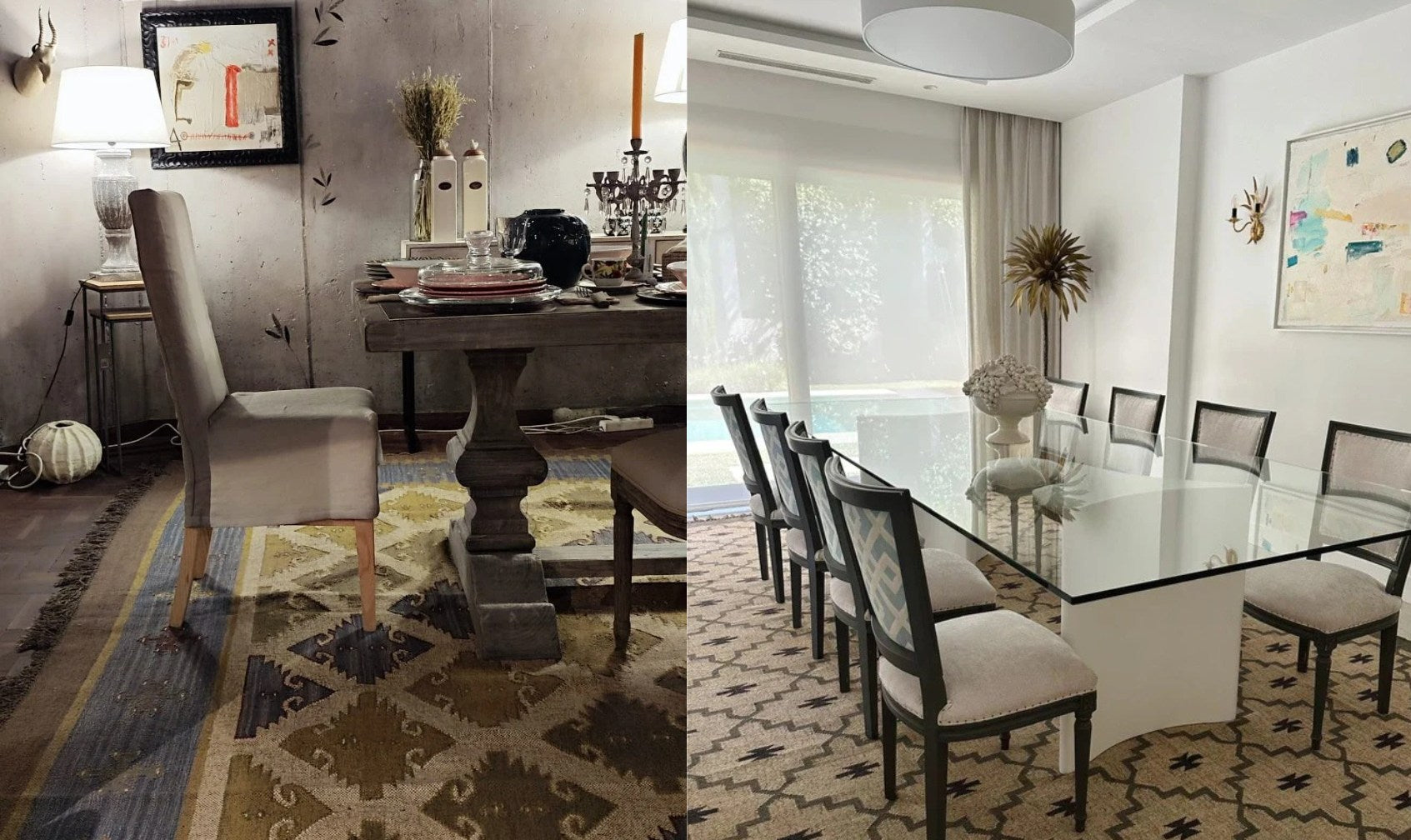 alfombra kilim comedor