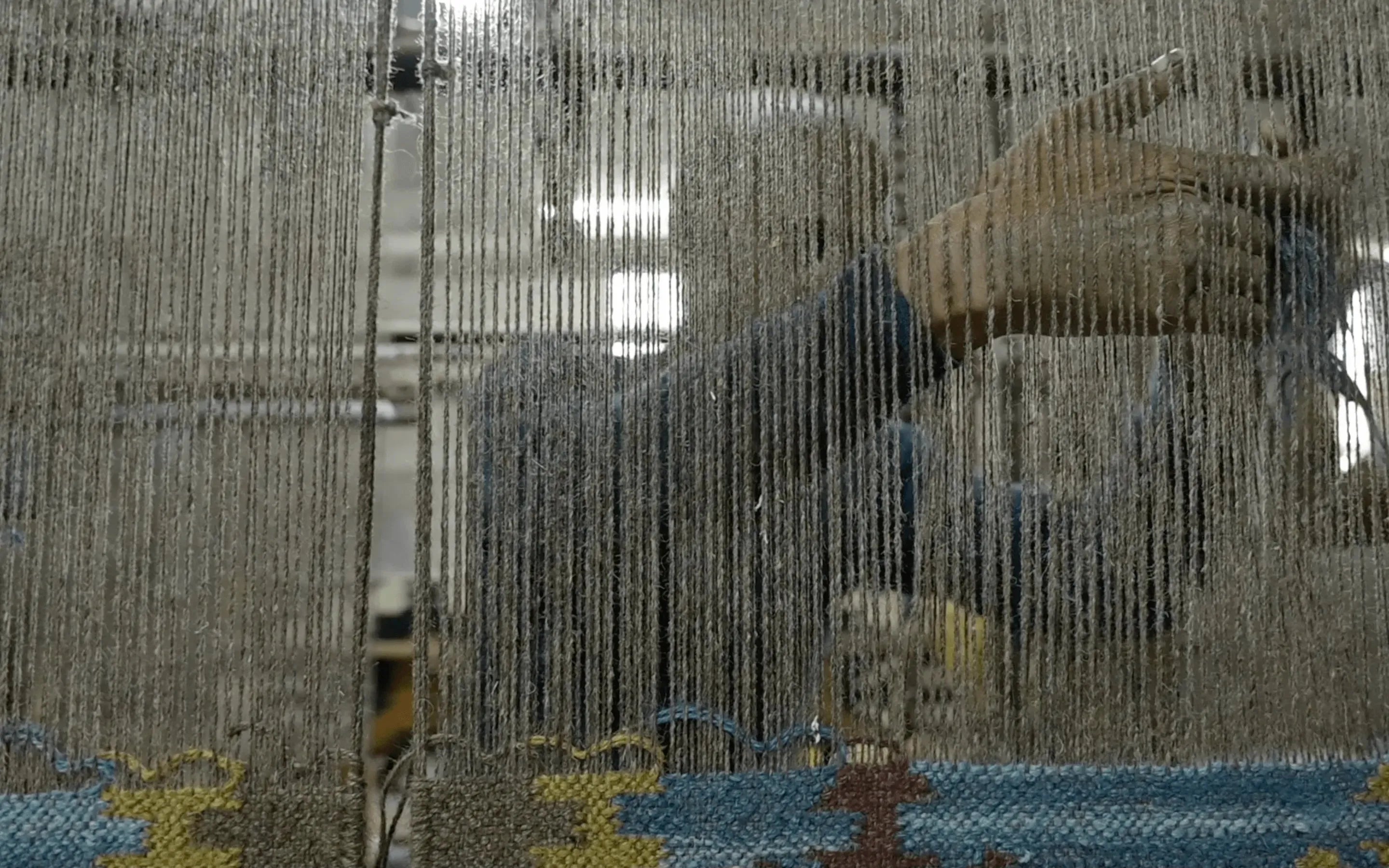 alfombras kilim en fibras naturales