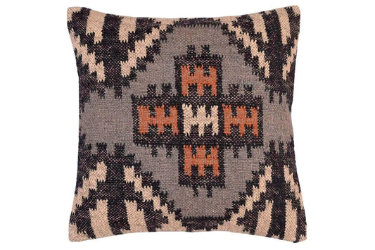 funda de cojin kilim yute y lana, 45x45, cojines kilim, cojines kilims