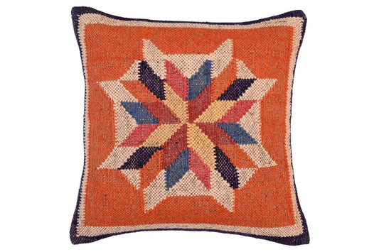 funda de cojin kilim yute y lana, 45x45, cojines kilim, cojines kilims