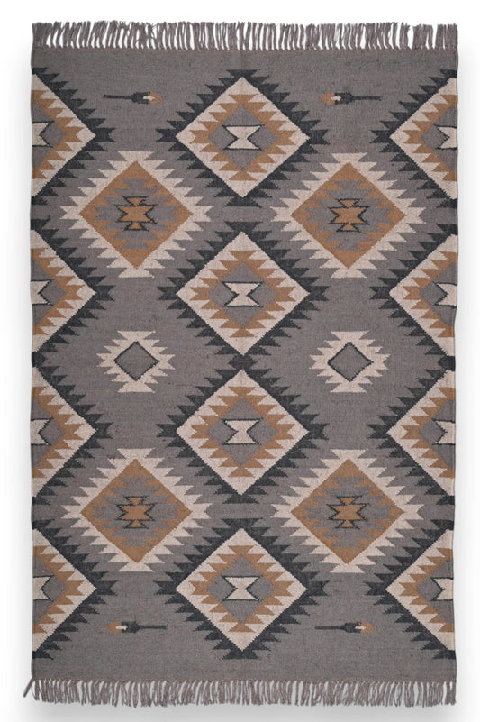 alfombras kilim pasillo 120x80 multicolor hecha a mano en fibras naturales
