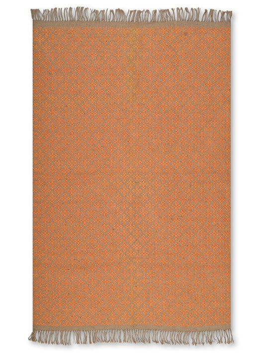 alfombras kilim pasillo 120x80 marrón hecha a mano en fibras naturales