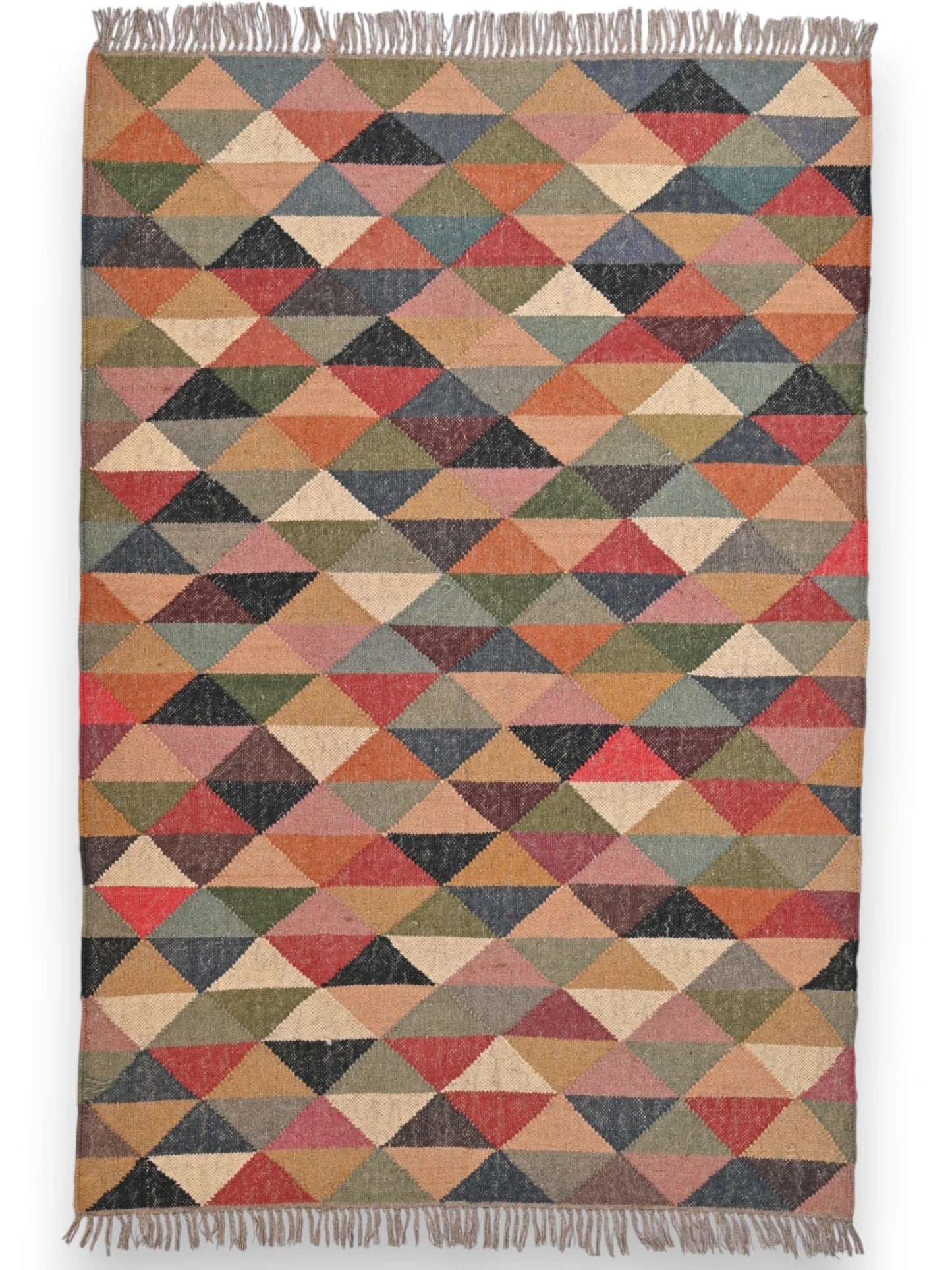 alfombras kililm pasillo 120x180 multicolor necha a mano en fibras naturales
