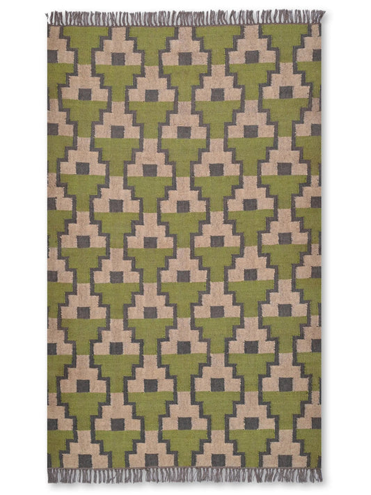 alfombras kililm pasillo 120x180 multicolor necha a mano en fibras naturales
