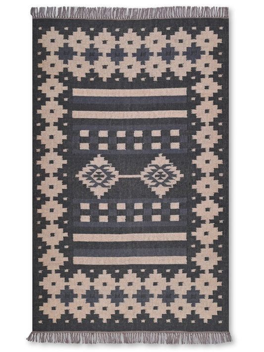 alfombras kililm pasillo 120x180 multicolor necha a mano en fibras naturales
