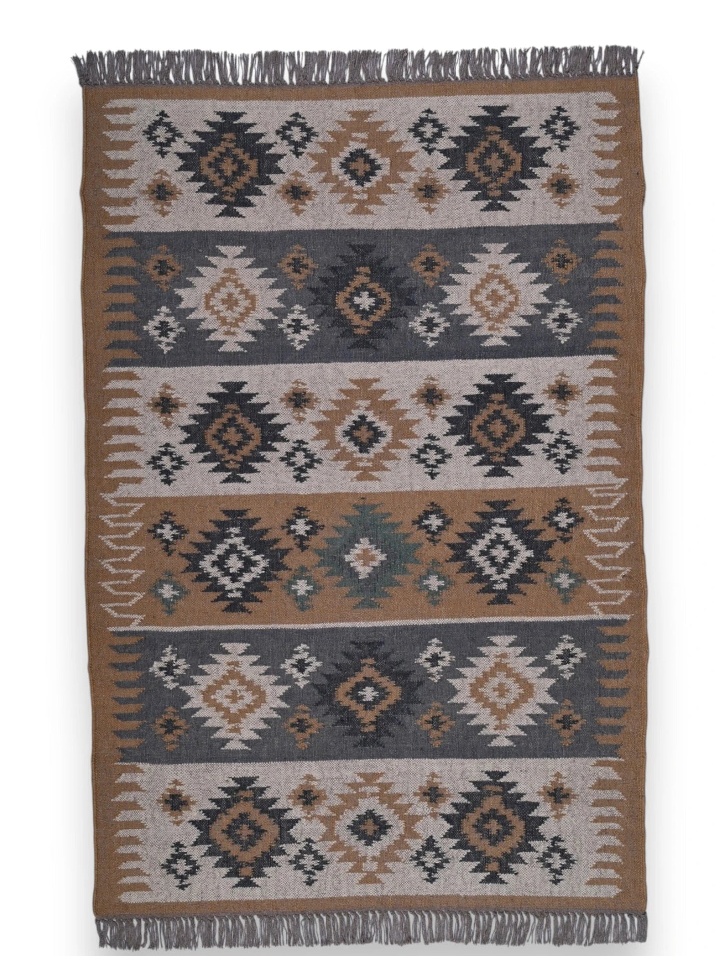 alfombras kilim pasillo 120x80 multicolor hecha a mano en fibras naturales