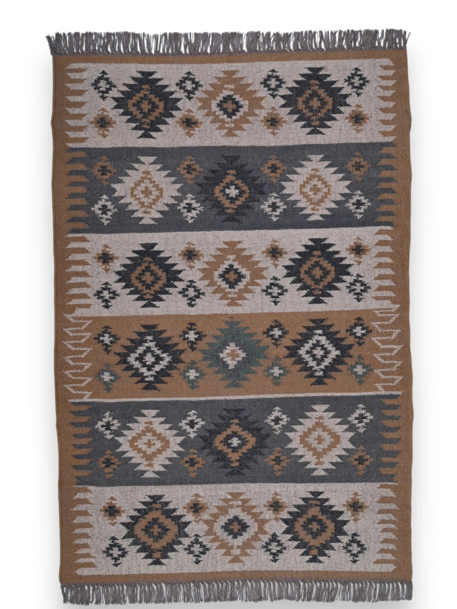 alfombras kilim pasillo 120x80 multicolor hecha a mano en fibras naturales