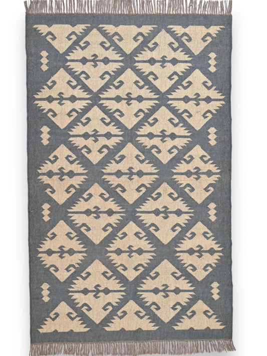alfombras kililm pasillo 60x90 multicolor necha a mano en fibras naturales