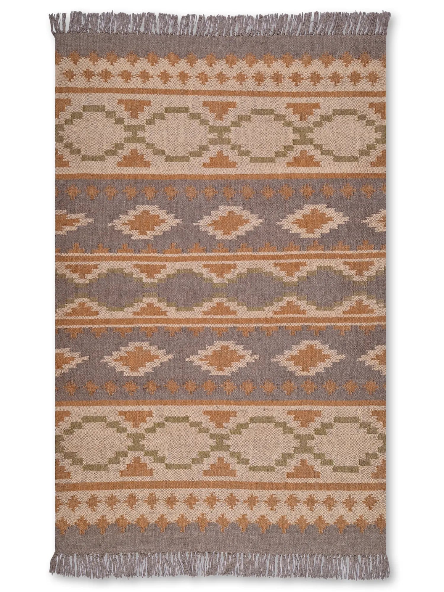 alfombras kililm pasillo 120x180 multicolor necha a mano en fibras naturales