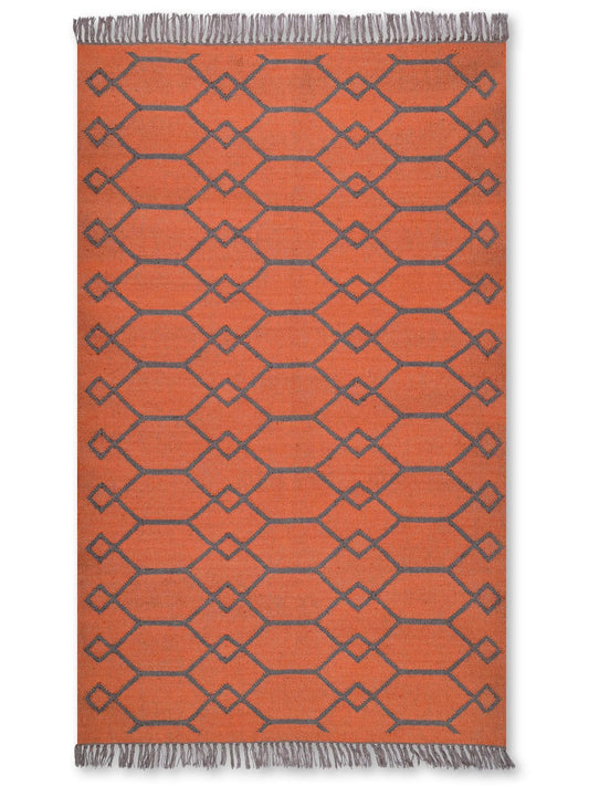 alfombras kililm pasillo 120x180 multicolor necha a mano en fibras naturales

