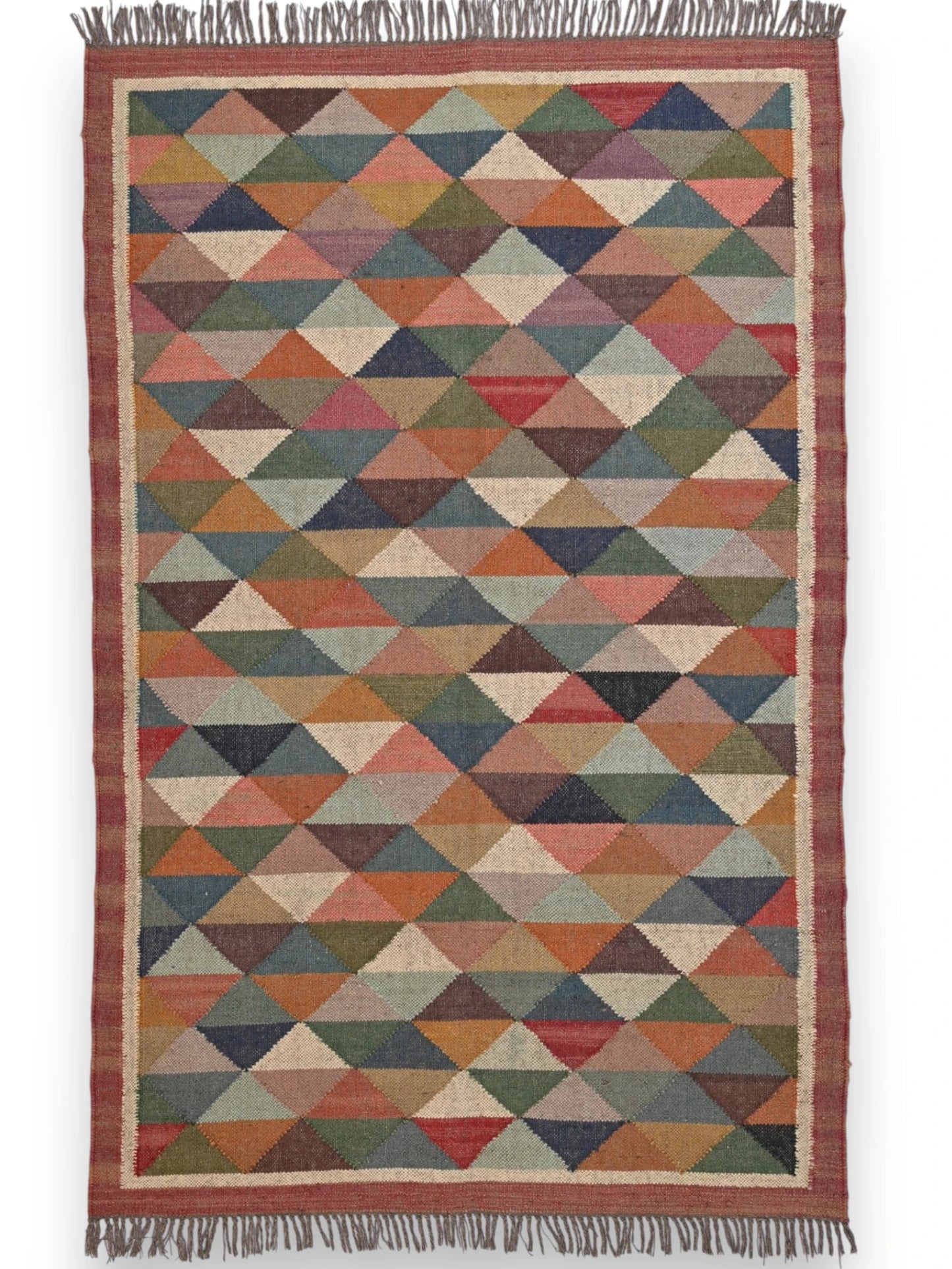 alfombras kililm pasillo 120x180 multicolor necha a mano en fibras naturales