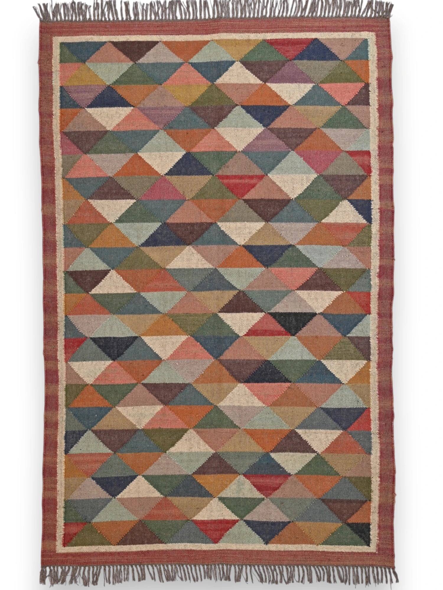 alfombras kililm pasillo 120x180 multicolor necha a mano en fibras naturales