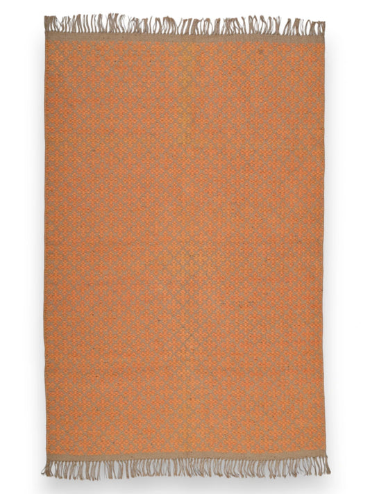 alfombras kilim pasillo 120x80 marrón hecha a mano en fibras naturales