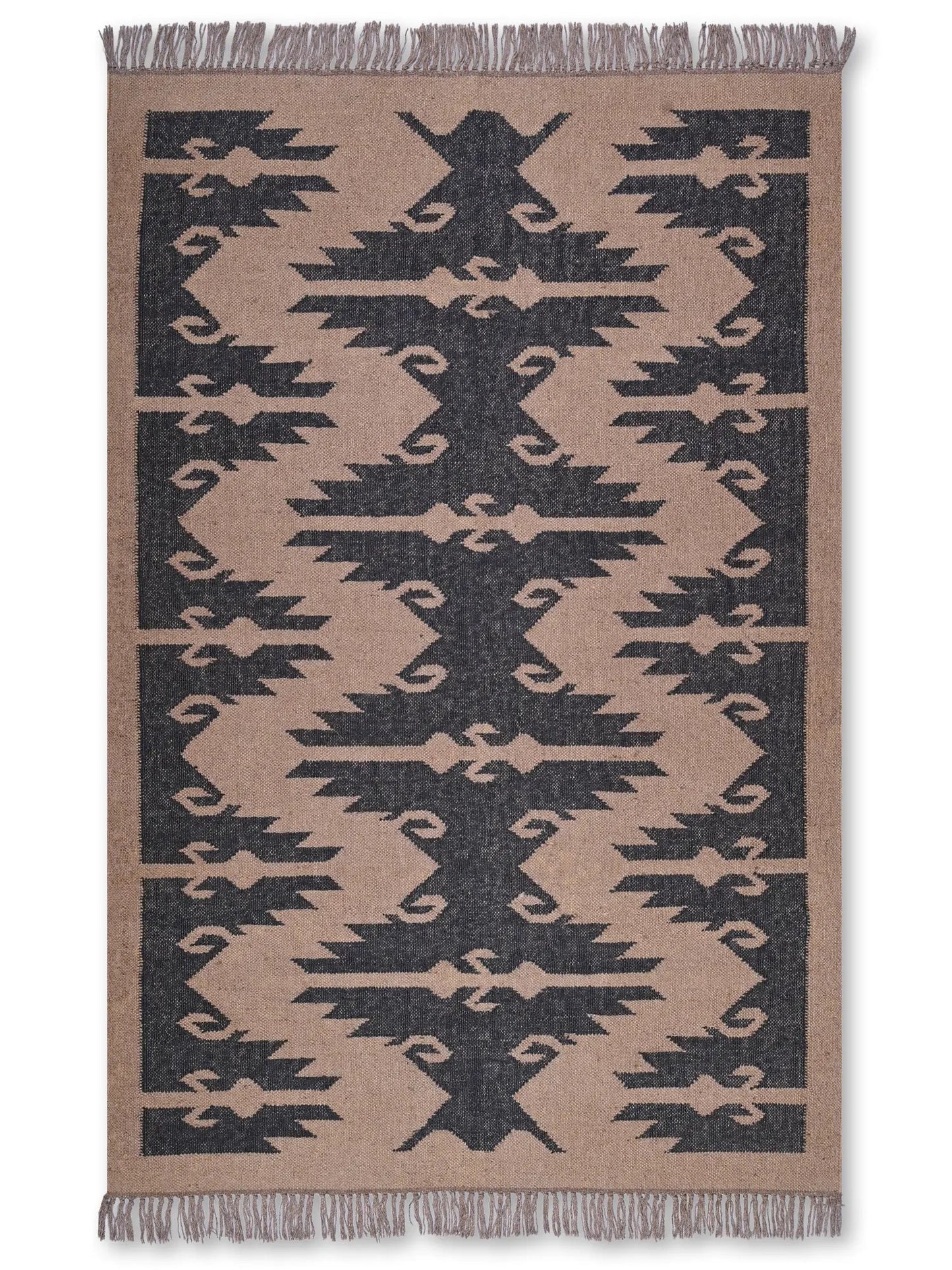 alfombras kililm pasillo 120x180 multicolor necha a mano en fibras naturales
