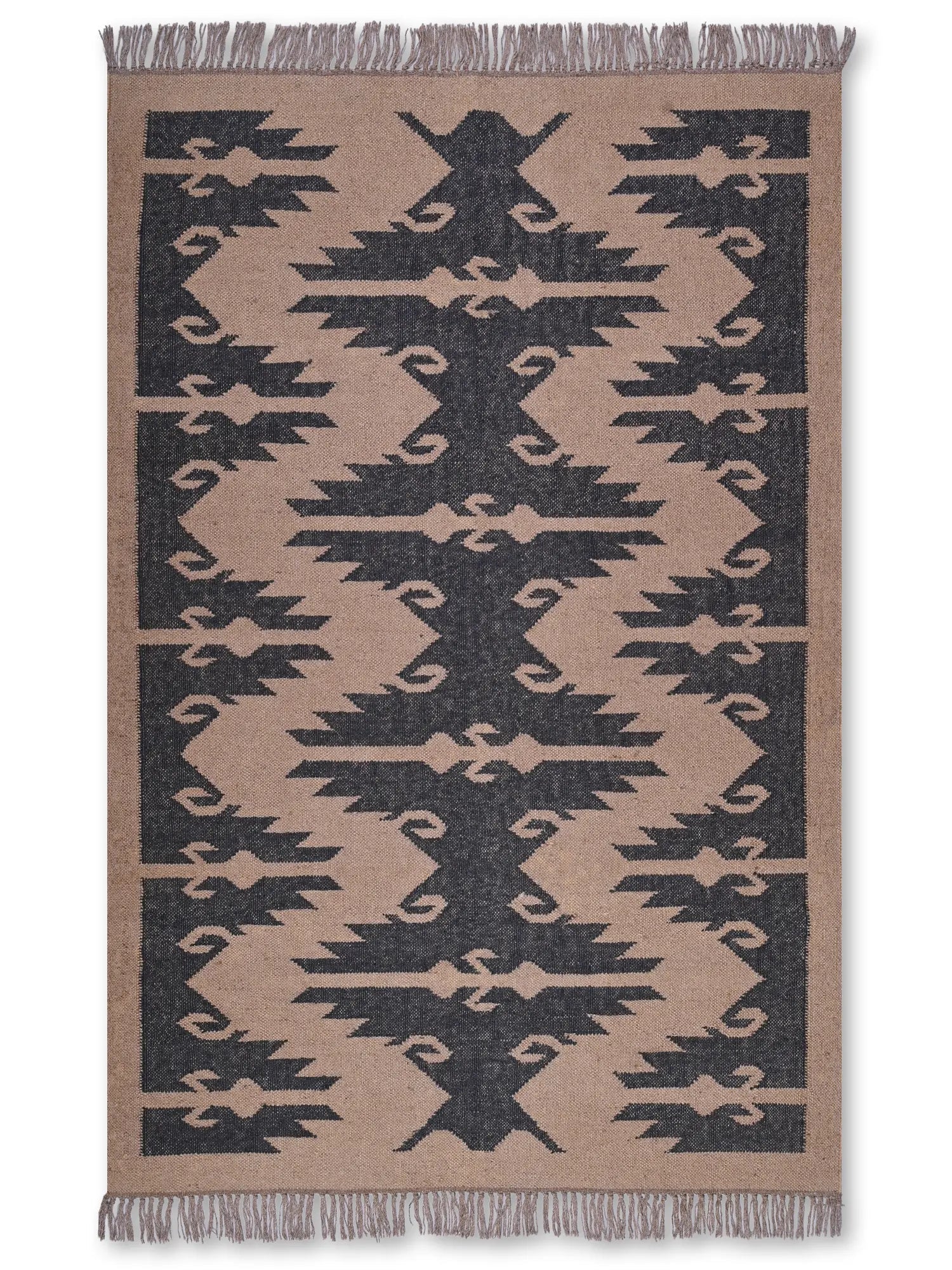 alfombras kililm pasillo 120x180 multicolor necha a mano en fibras naturales
