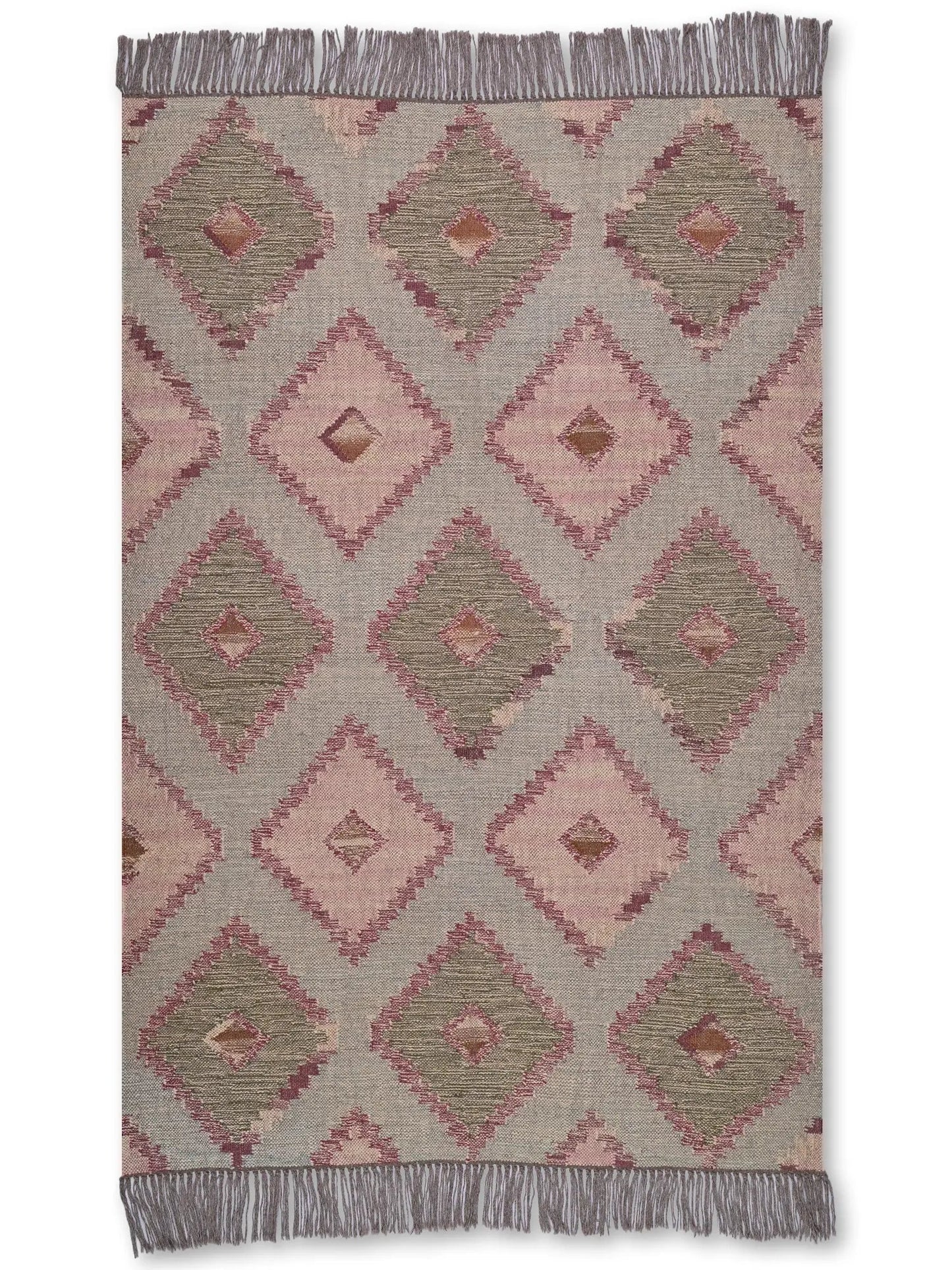 alfombras kililm pasillo 120x180 multicolor necha a mano en fibras naturales
