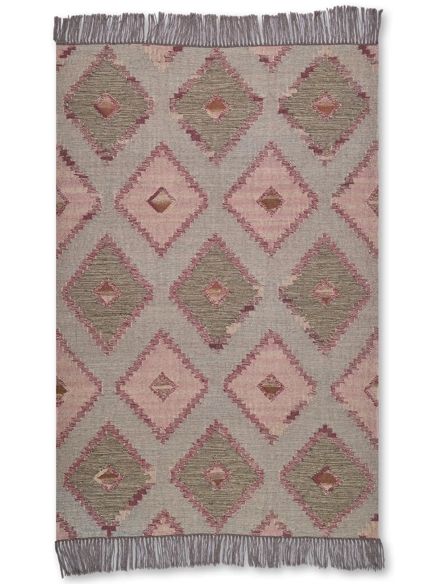 alfombras kililm pasillo 120x180 multicolor necha a mano en fibras naturales
