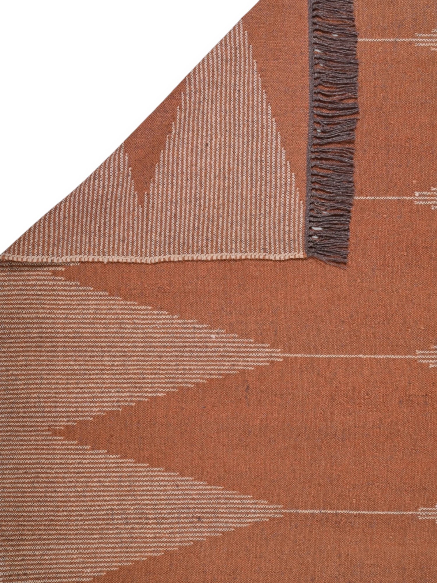 Detalle de alfombras kililm pasillo 150x240  rojo necha a mano en fibras naturales