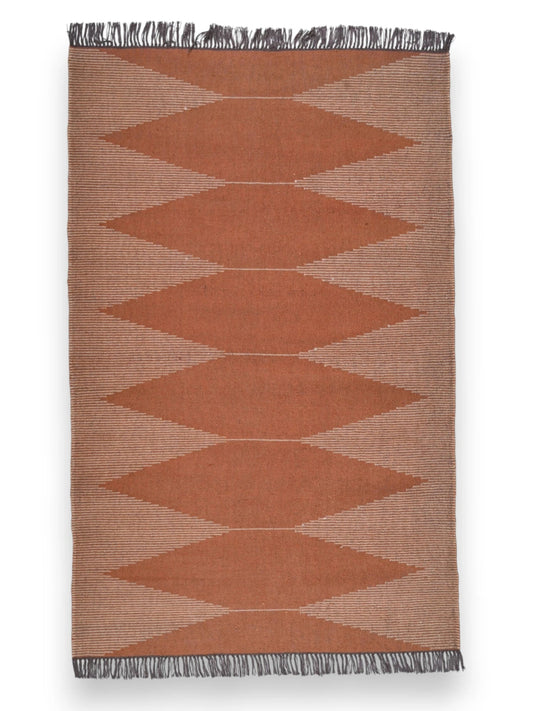 alfombras kililm pasillo 150x240  rojo  necha a mano en fibras naturales
