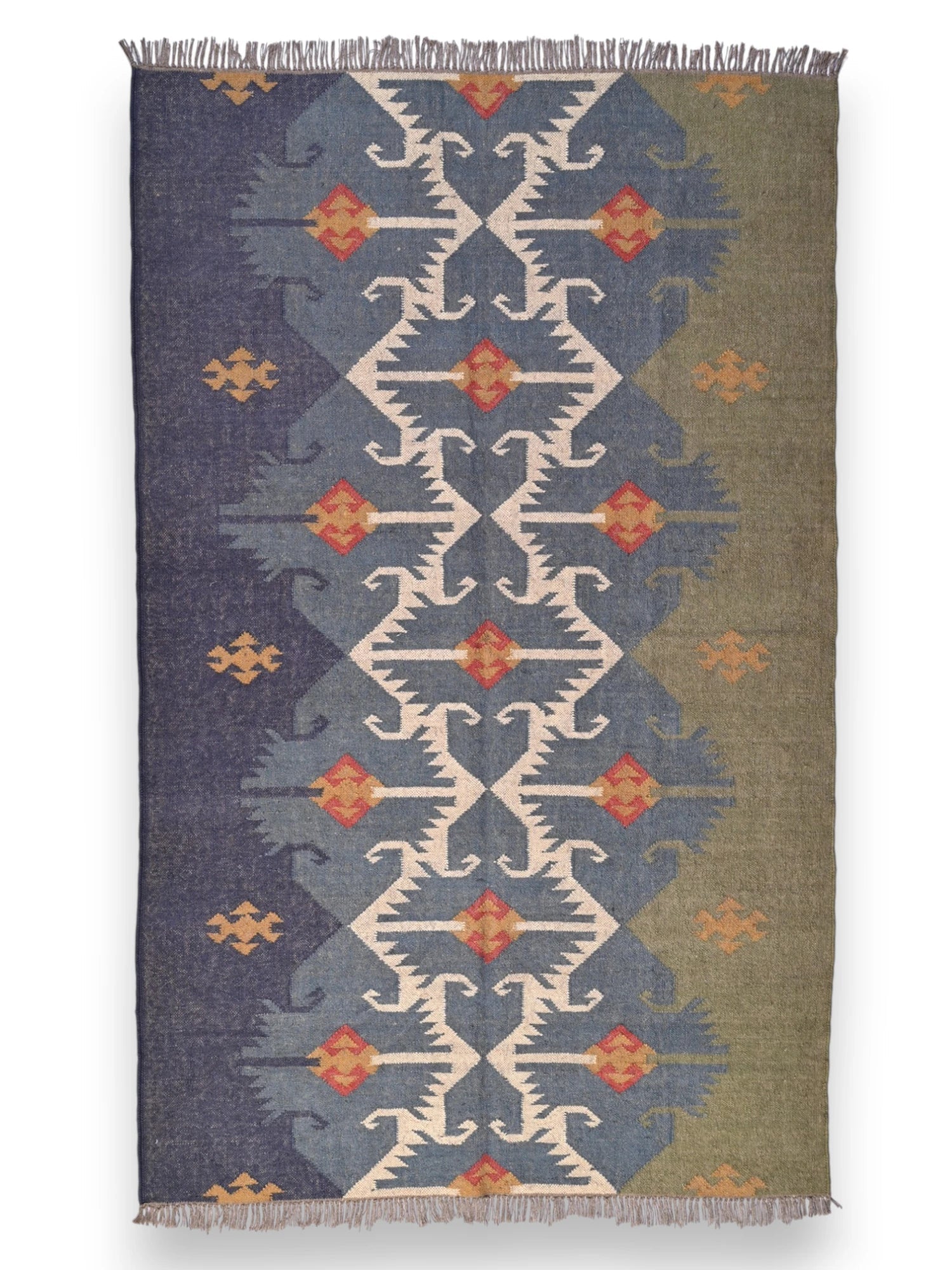 alfombras kililm pasillo 150x240 multicolor necha a mano en fibras naturales