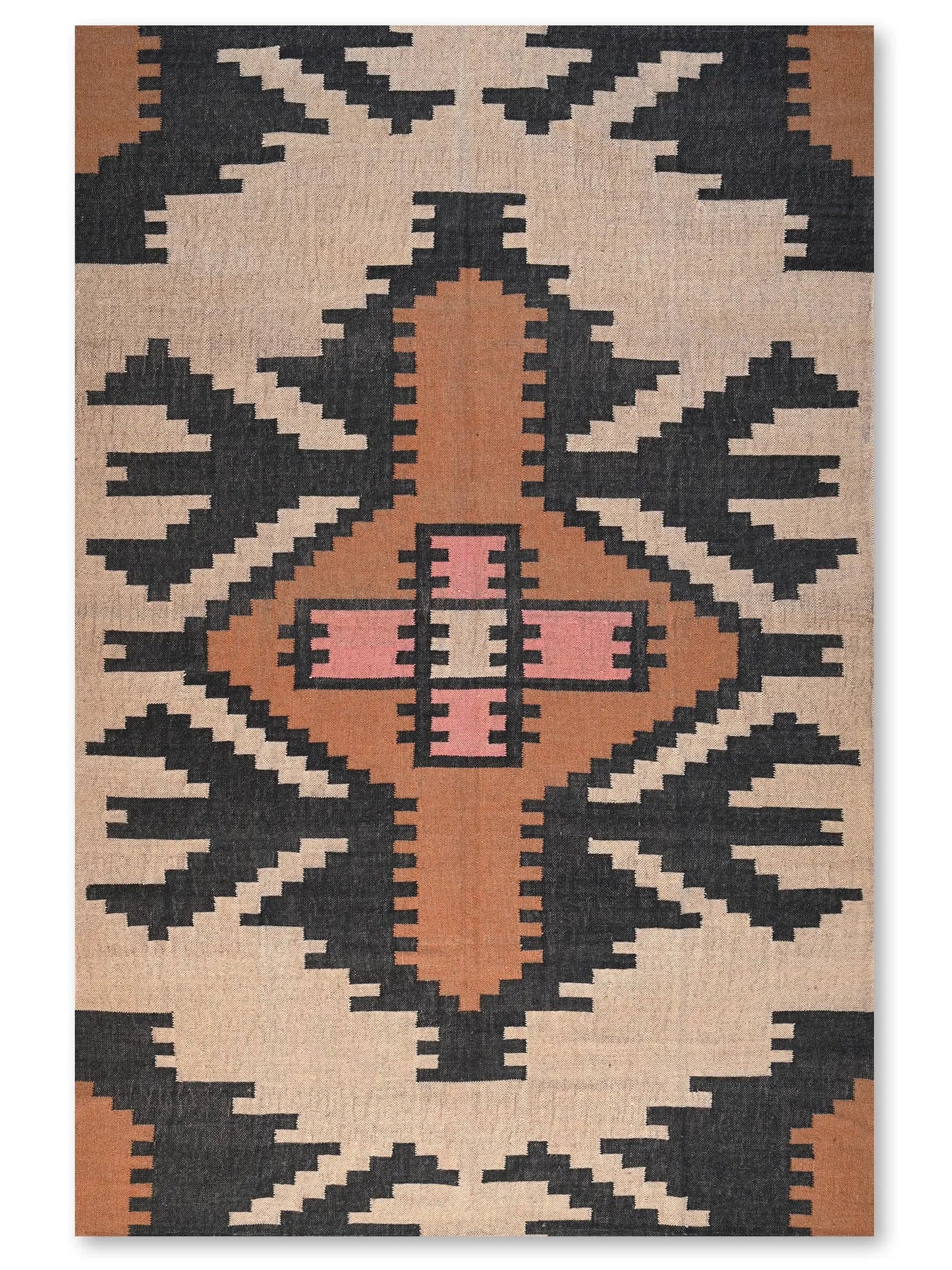 alfombras kililm pasillo 180x270 multicolor necha a mano en fibras naturales
