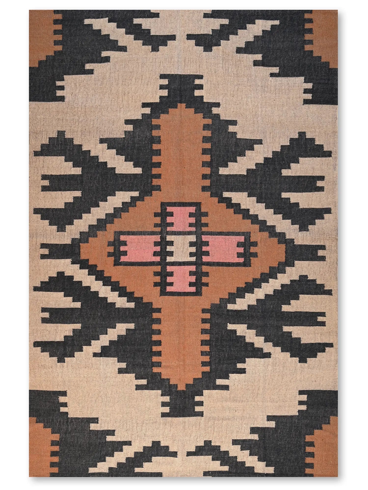 alfombras kililm pasillo 180x270 multicolor necha a mano en fibras naturales
