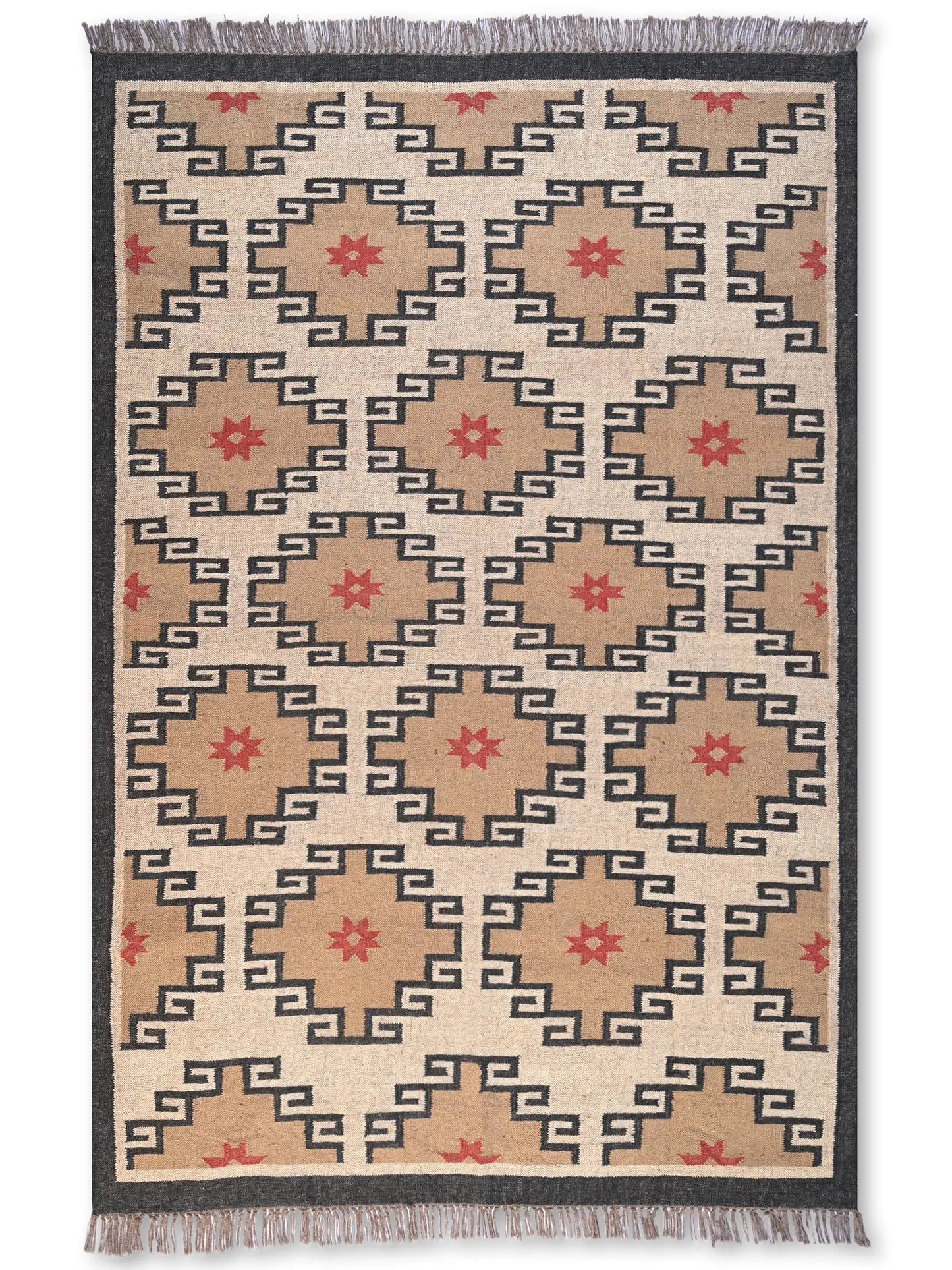 alfombras kililm pasillo 180x270 multicolor necha a mano en fibras naturales
