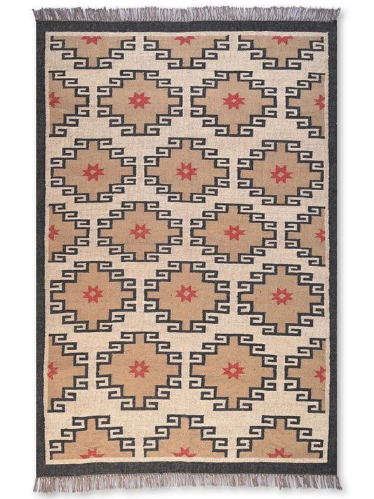 alfombras kililm pasillo 180x270 multicolor necha a mano en fibras naturales
