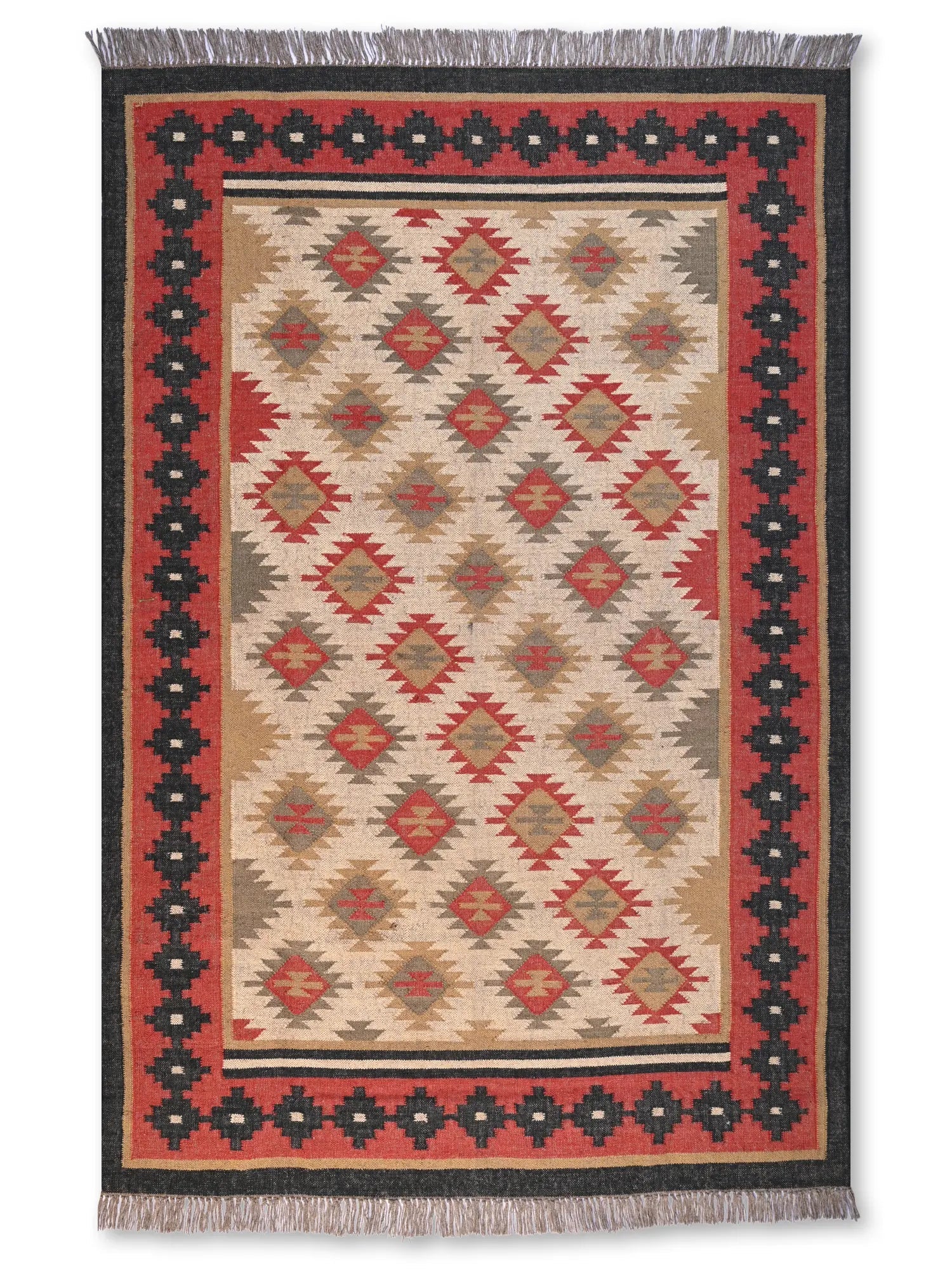 alfombras kililm pasillo 180x270 multicolor necha a mano en fibras naturales