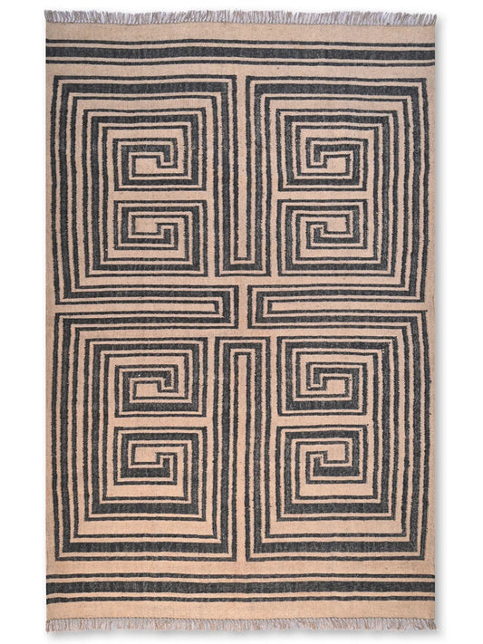 alfombras kililm pasillo 180x270 multicolor necha a mano en fibras naturales