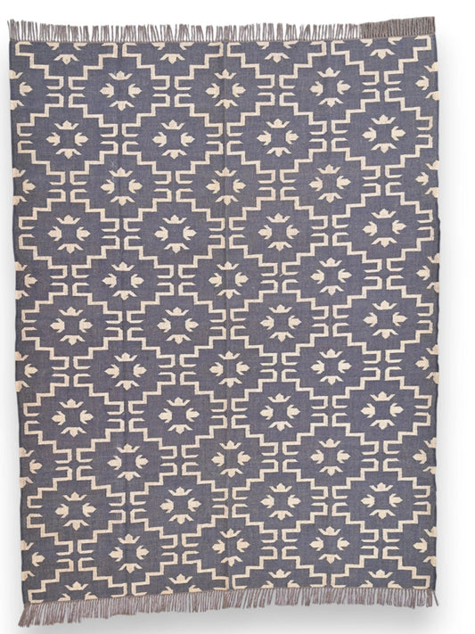 alfombras kililm pasillo  240x300  negro necha a mano en fibras naturales