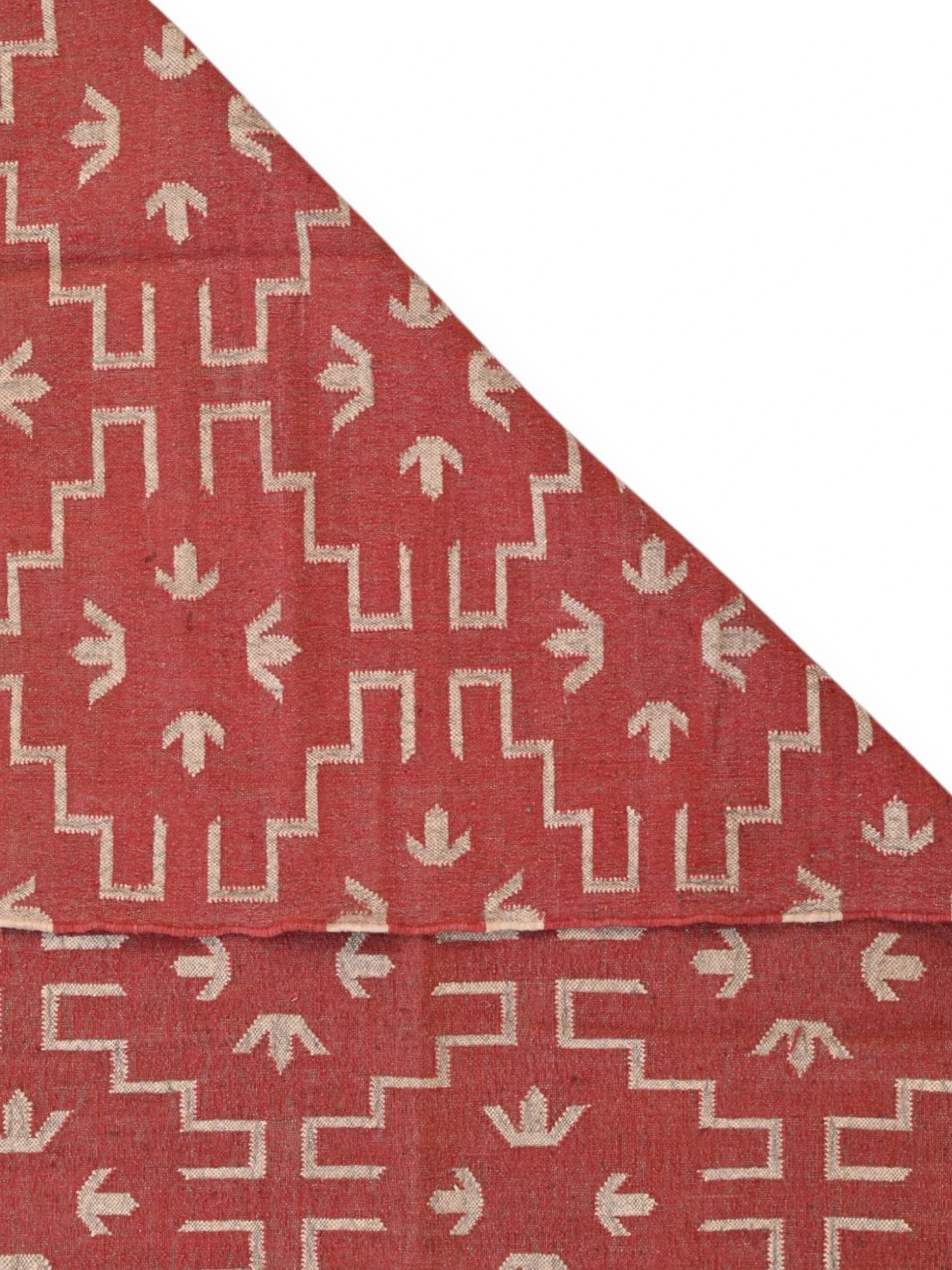 Detalle de alfombras kililm pasillo  270x360  multicolor necha a mano en fibras naturales
