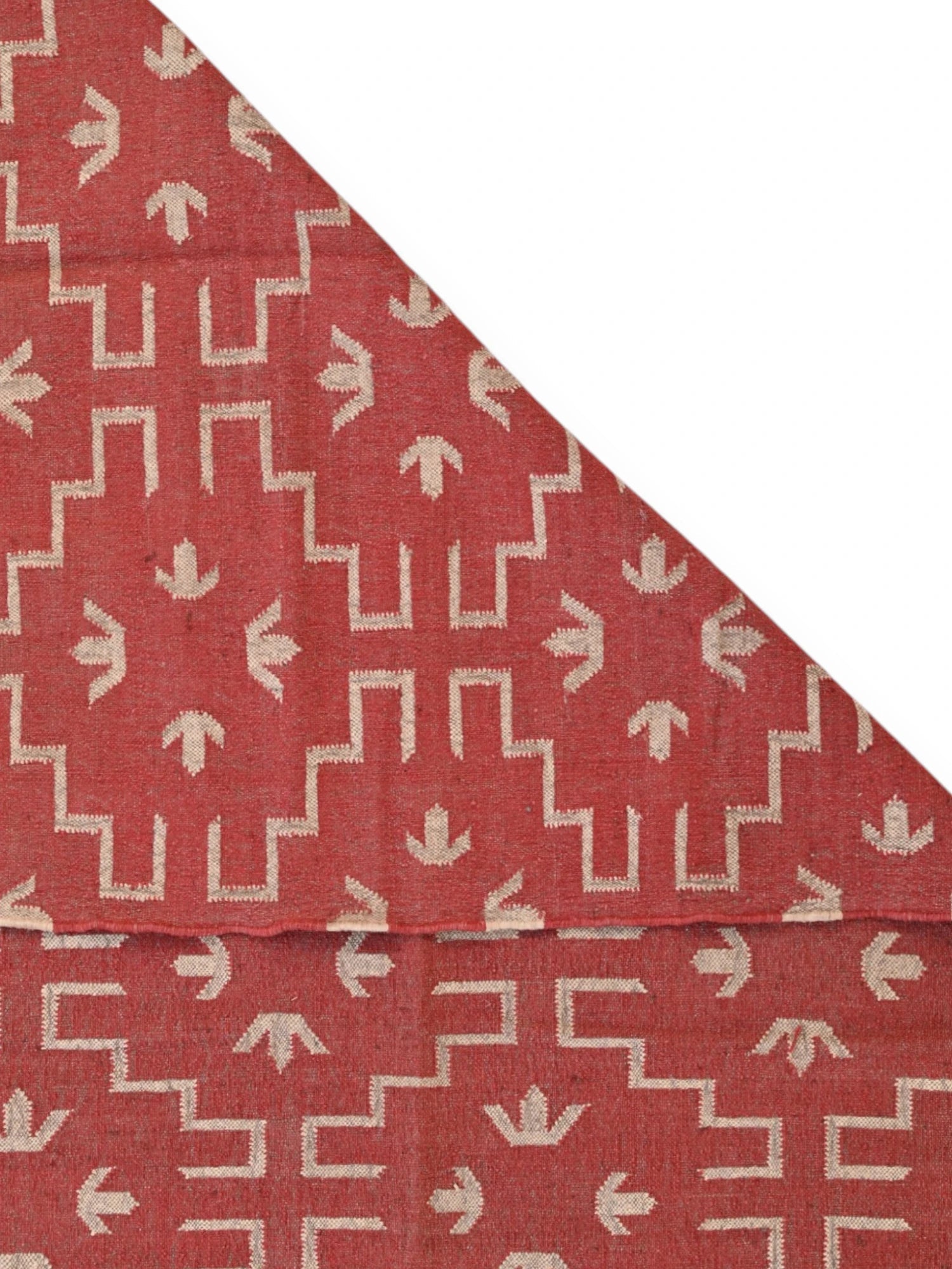 Detalle de alfombras kililm pasillo  270x360  multicolor necha a mano en fibras naturales