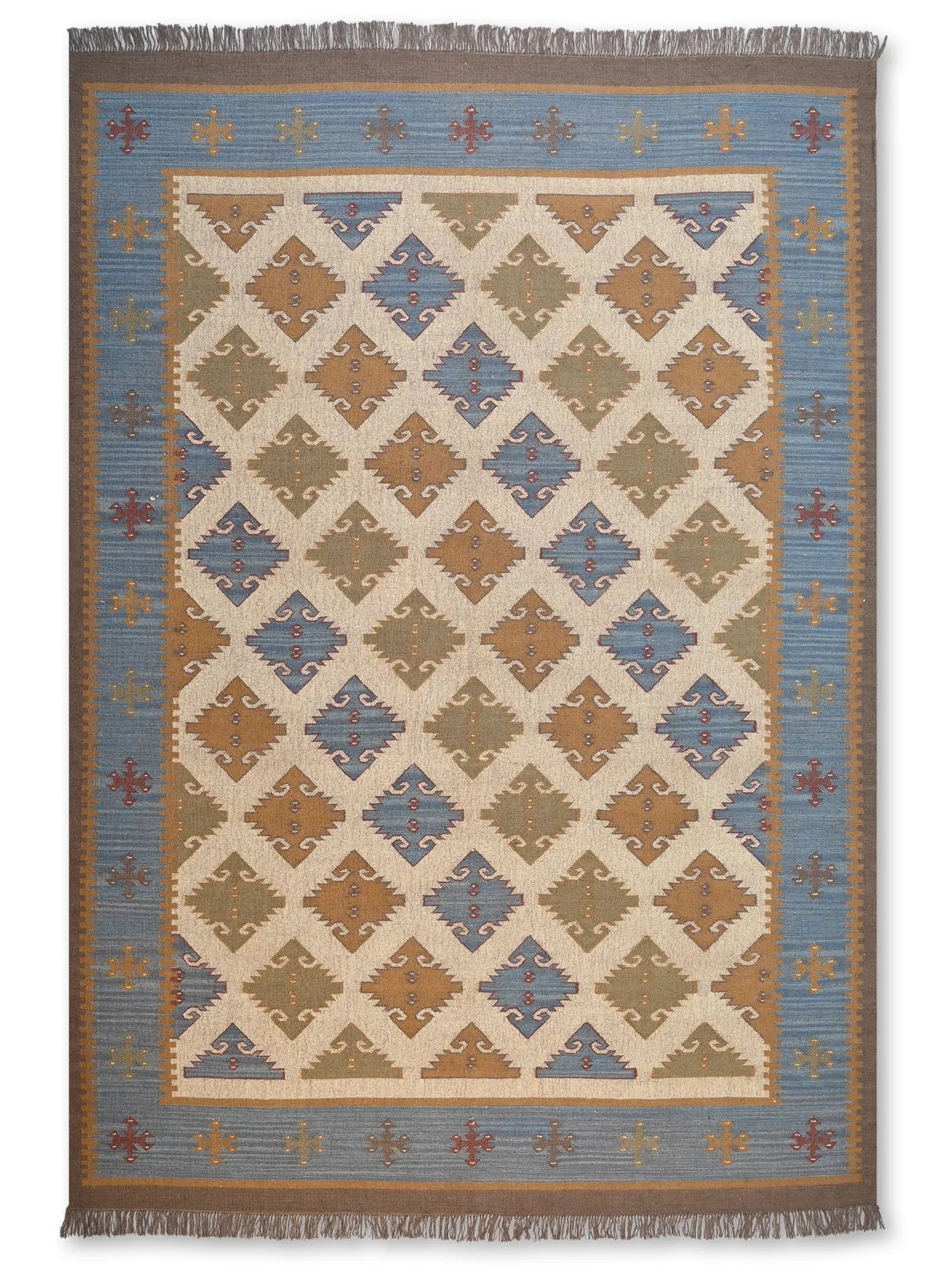 alfombras kililm pasillo 300x400 multicolor necha a mano en fibras naturales
