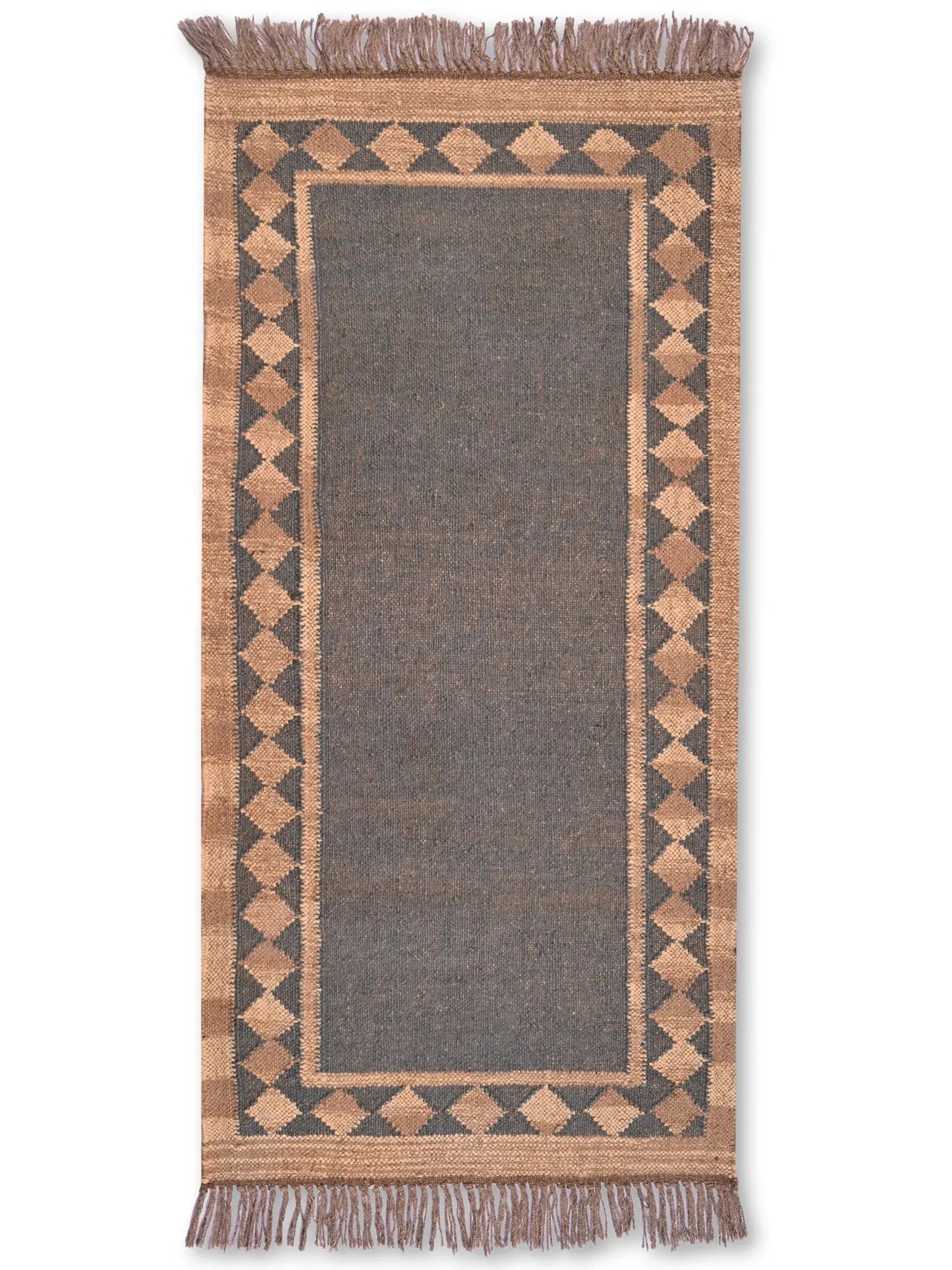 alfombras kililm pasillo 60x150 multicolor necha a mano en fibras naturales