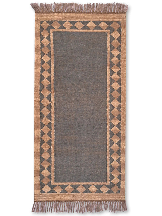 alfombras kililm pasillo 60x150 multicolor necha a mano en fibras naturales