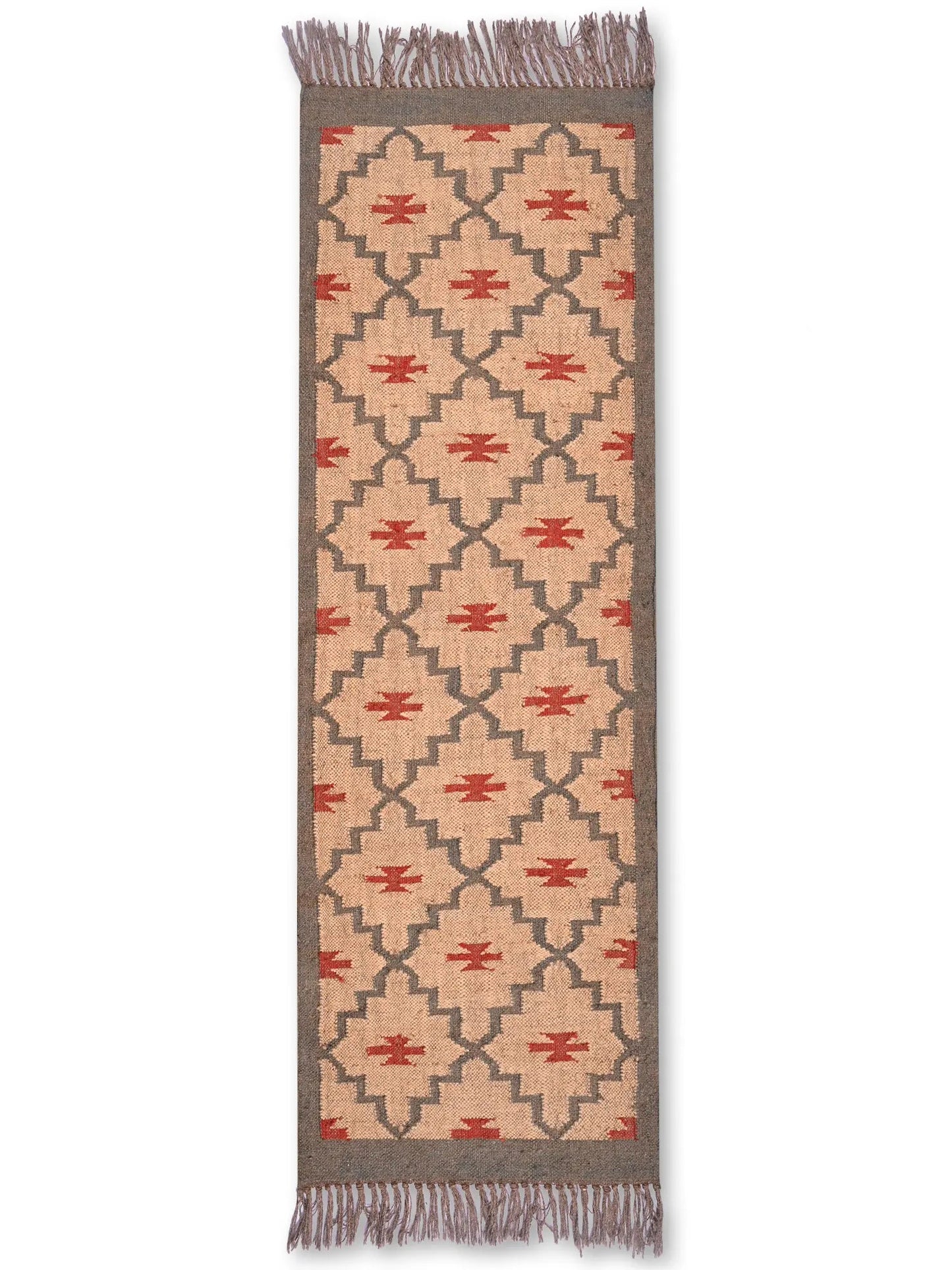 alfombras kililm pasillo 60x180 multicolor necha a mano en fibras naturales