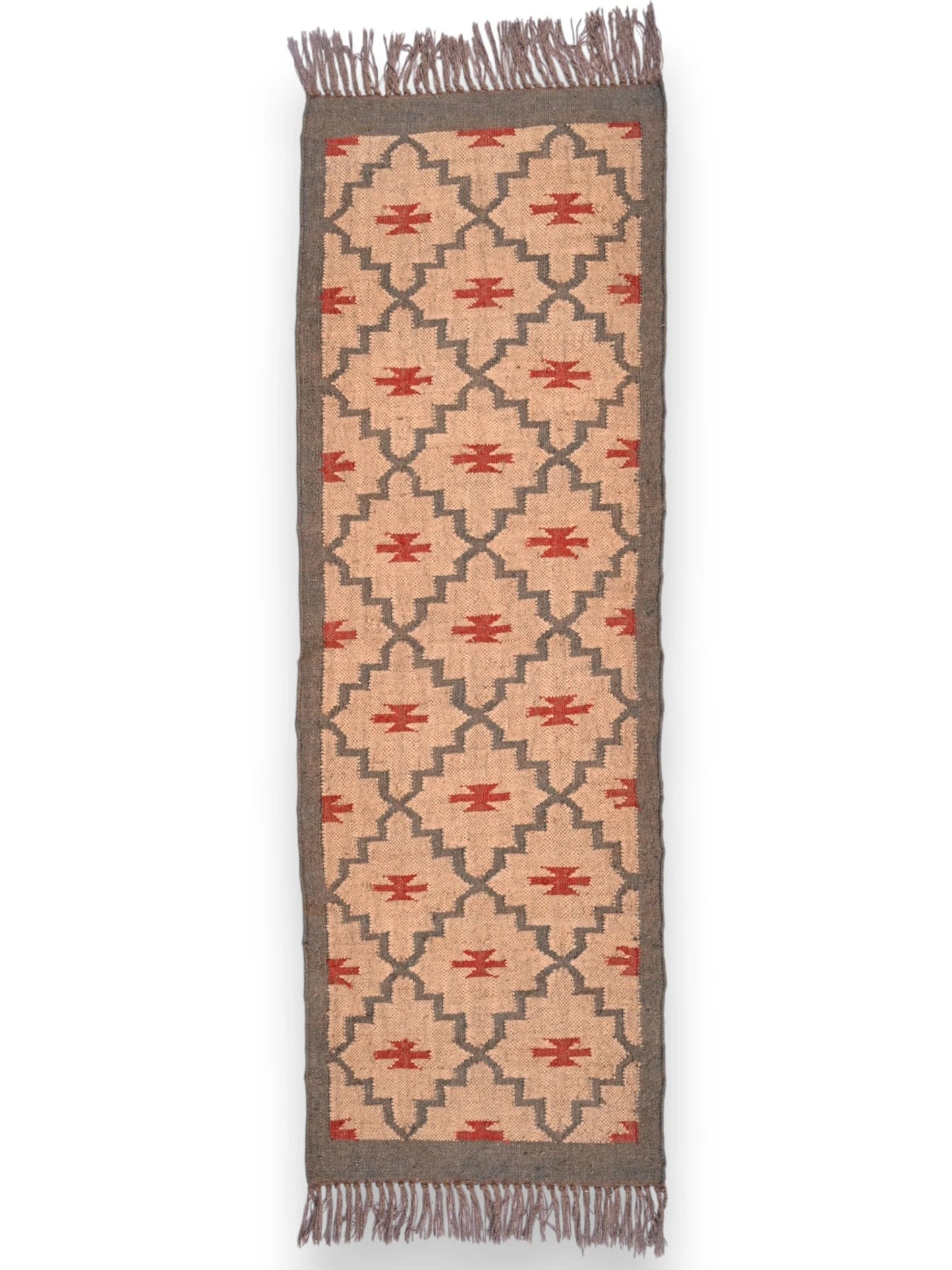 alfombras kililm pasillo 60x180 multicolor necha a mano en fibras naturales