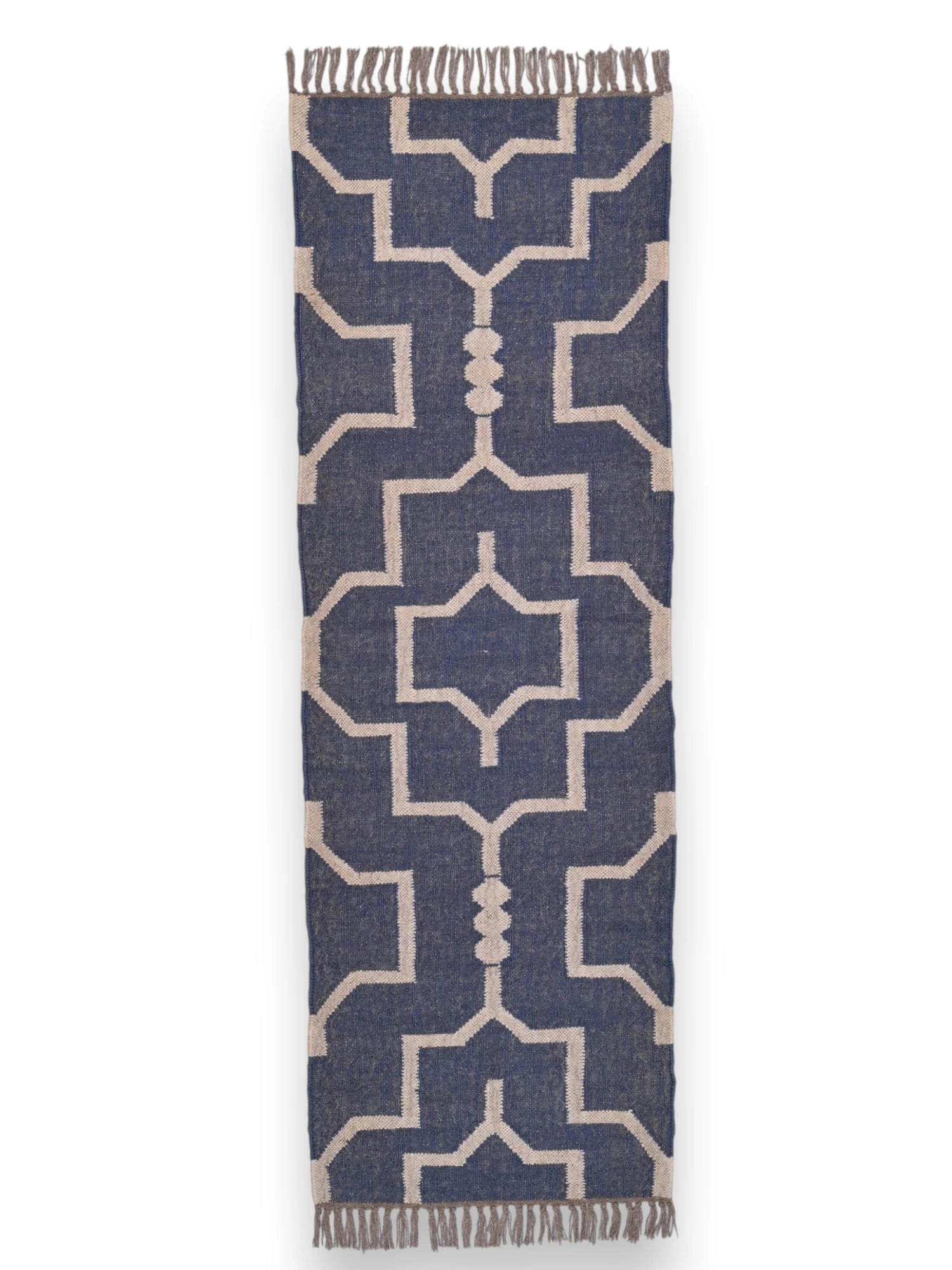 alfombras kilim pasillo 60x180 negro hecha a mano en fibras naturales