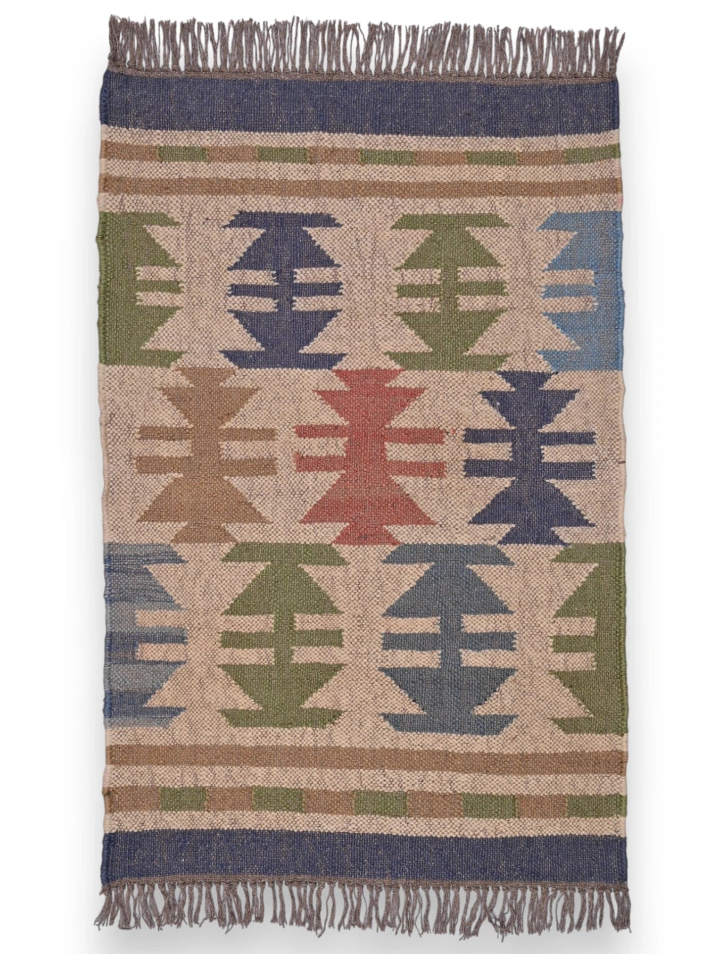 alfombras kilim pasillo 60x90 multicolor hecha a mano en fibras naturales