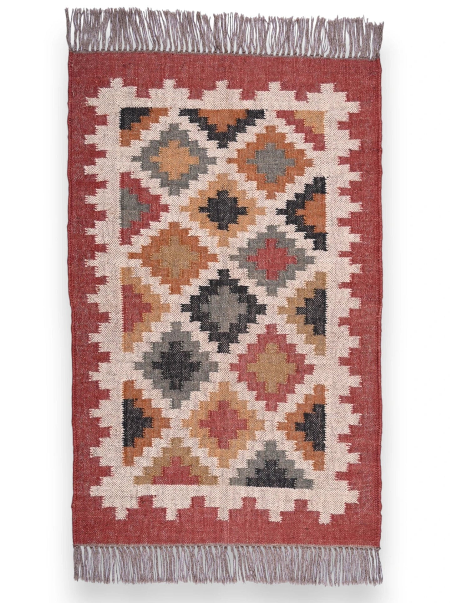 alfombras kililm pasillo 75x120 multicolor necha a mano en fibras naturale